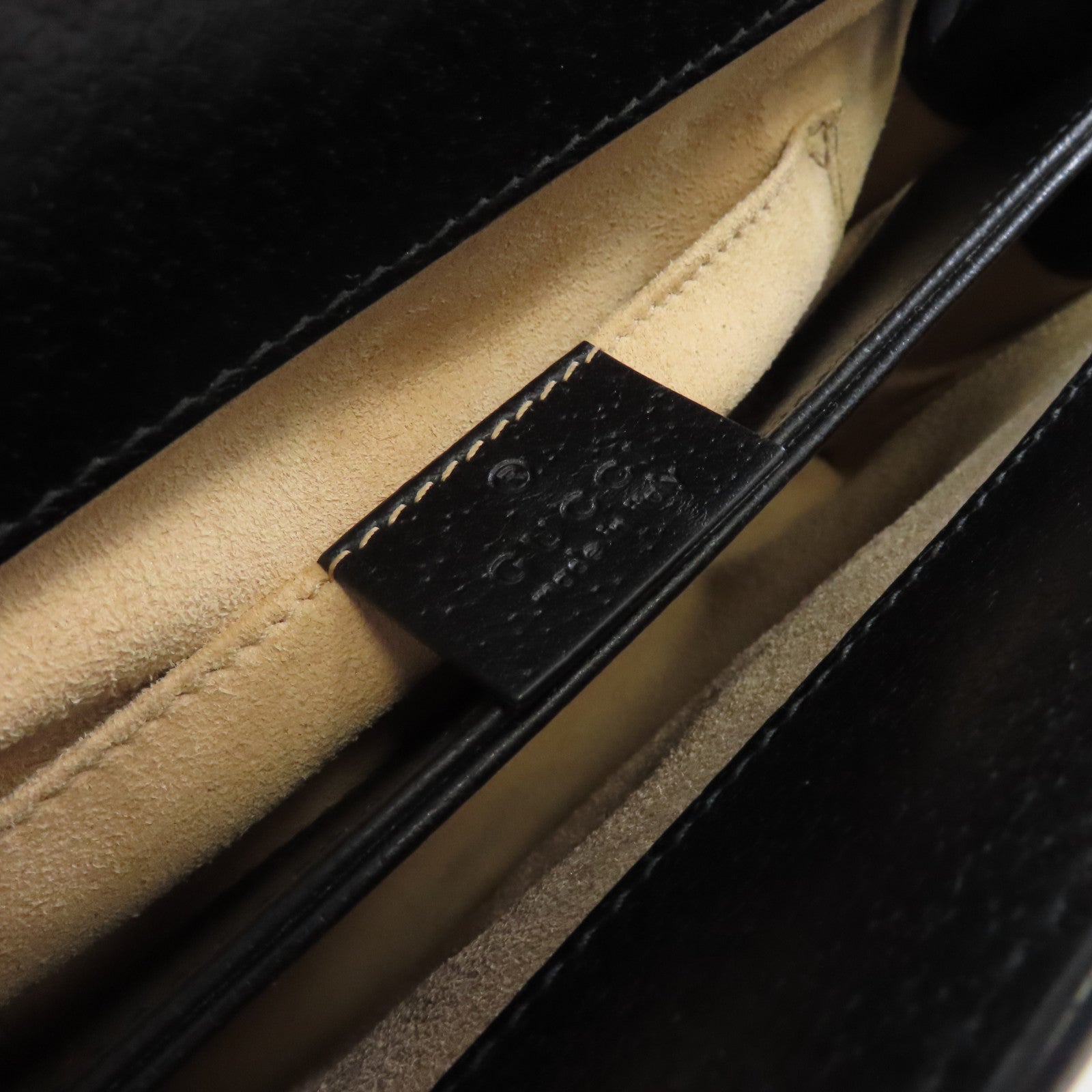 GUCCI 牛皮皮革Ophidia GG Shoulder Bag鏈帶肩背袋黑色