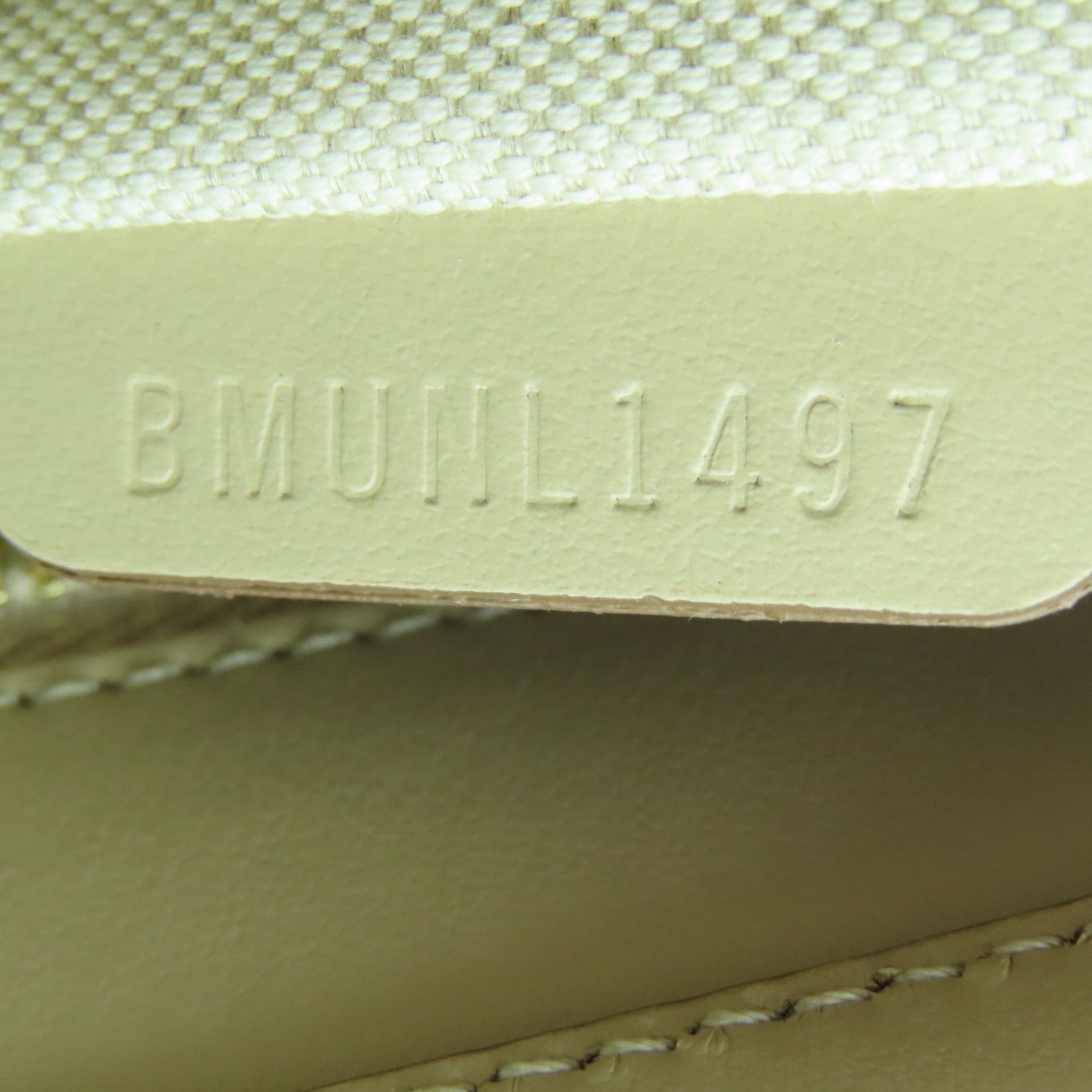 BURBERRY 牛皮皮革/帆布Mini Check金扣手挽肩背兩用袋米色