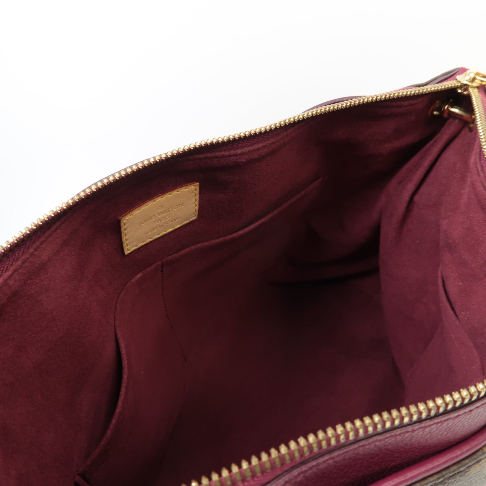 LOUIS VUITTON Monogram Pallas MM金扣手挽肩背兩用袋啡色