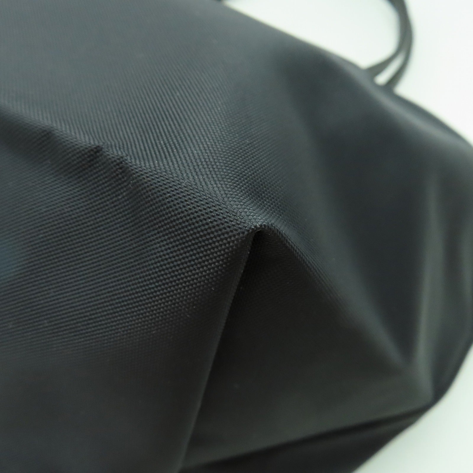 Longchamp 【激減優惠】尼龍/皮革Tote Bag銀扣手挽袋黑色