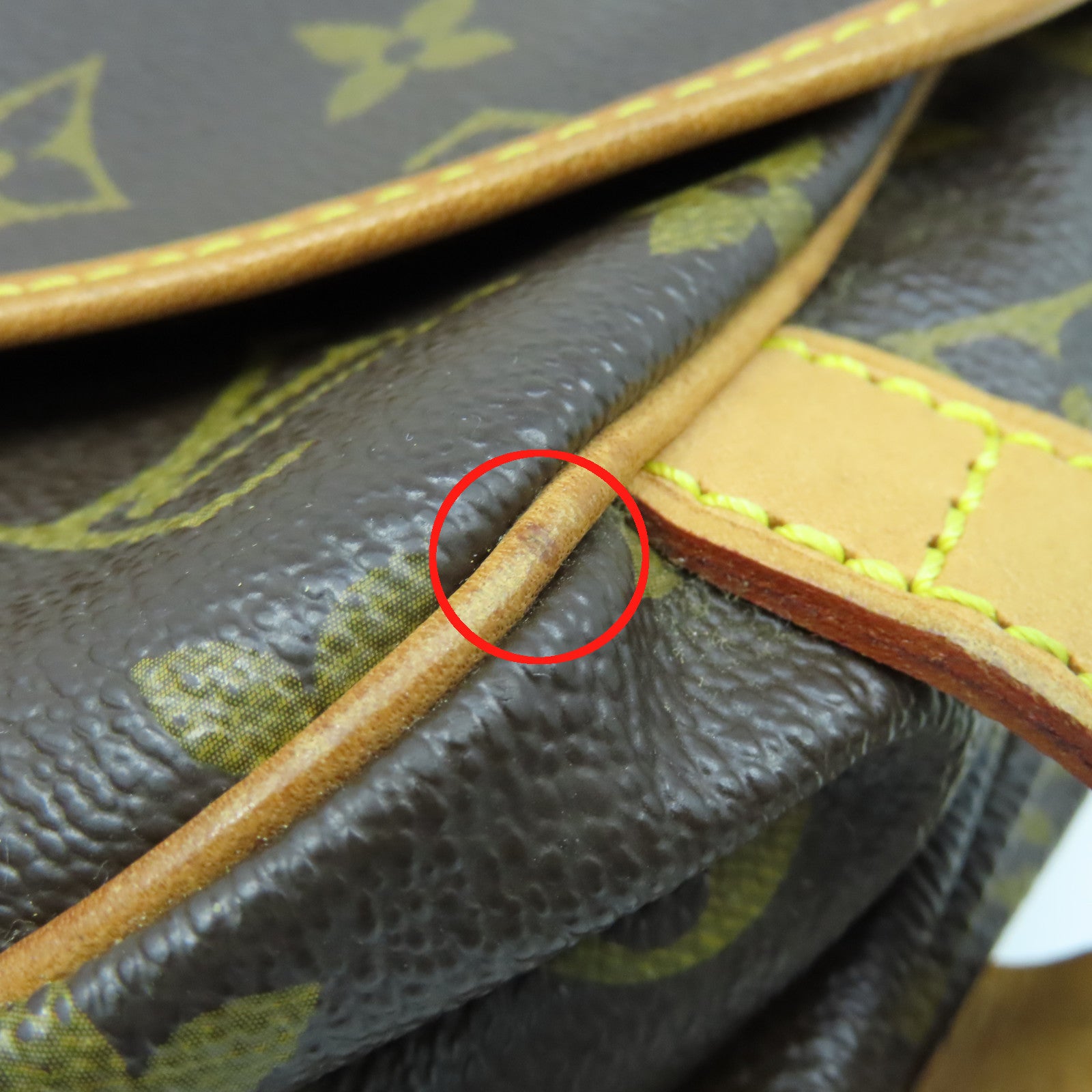 LOUIS VUITTON Monogram Saumur 30金扣肩背袋啡色