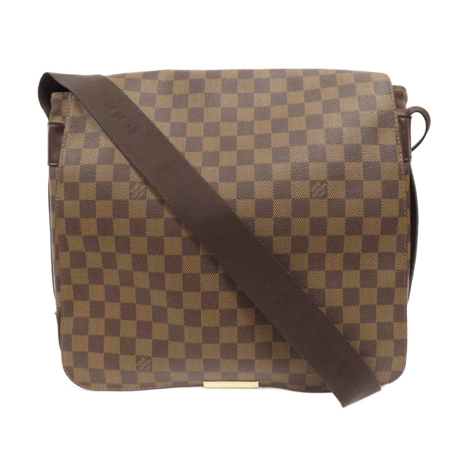 LOUIS VUITTON Damier Bastille金扣肩背袋啡色