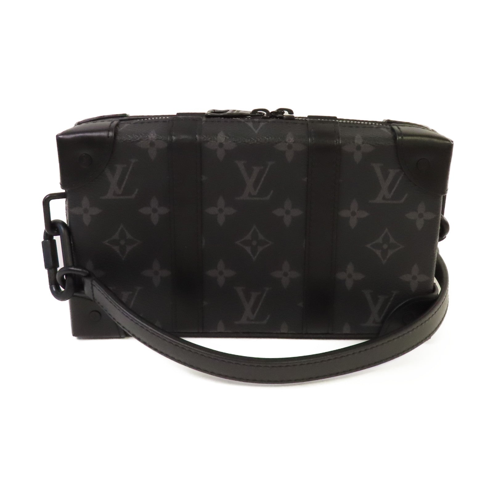 LOUIS VUITTON Monogram Eclipse Soft Trunk Wallet Shoulder Bag錢包肩背袋黑色