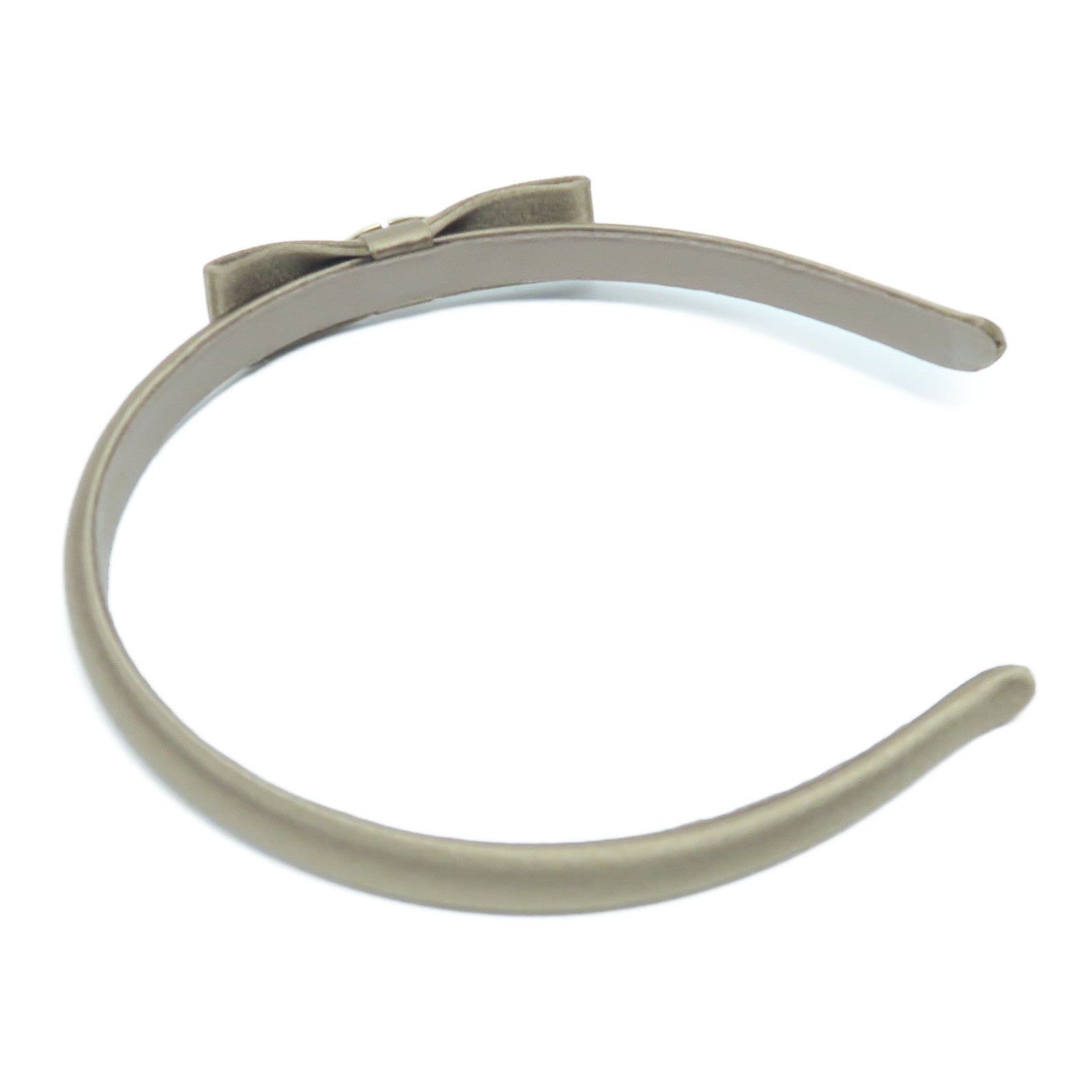 Valentino 牛皮皮革Headband頭箍金色
