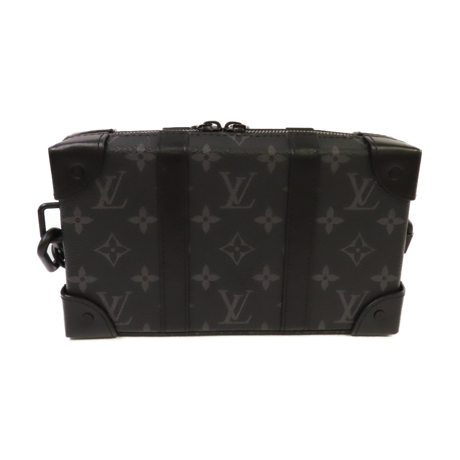 LOUIS VUITTON Monogram Eclipse Soft Trunk Wallet Shoulder Bag錢包肩背袋黑色