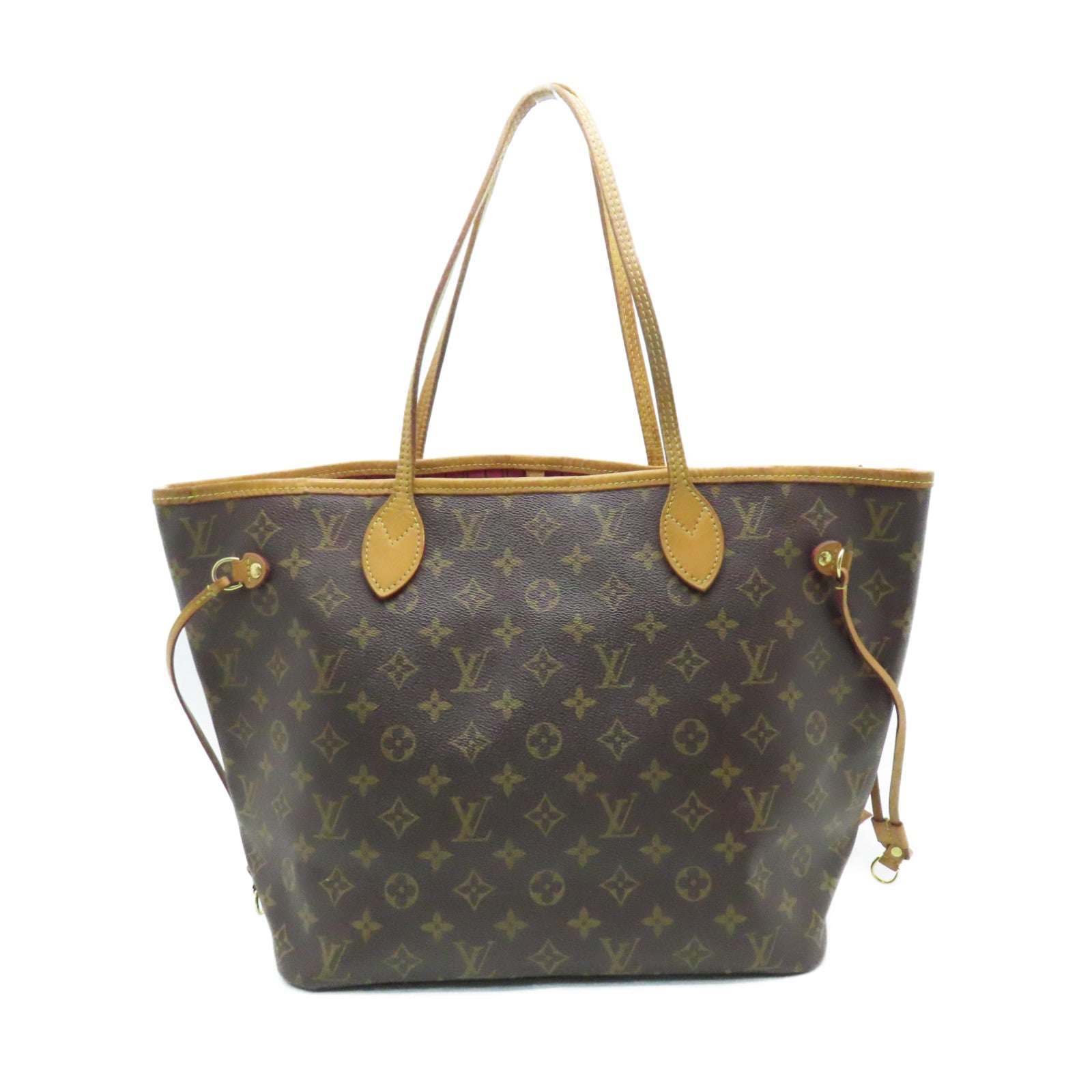 LOUIS VUITTON Monogram Neverfull MM Tote Bag肩背袋啡色