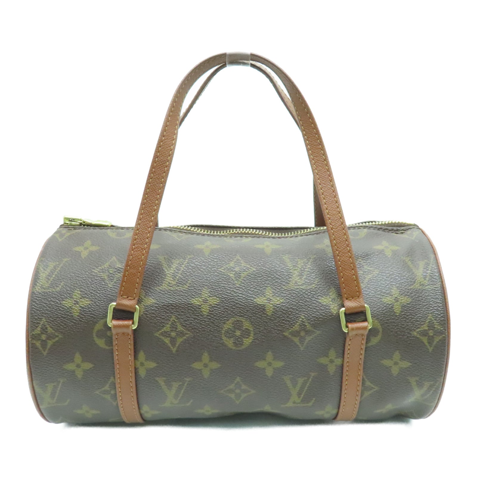 LOUIS VUITTON Monogram Papillon PM金扣肩背袋啡色