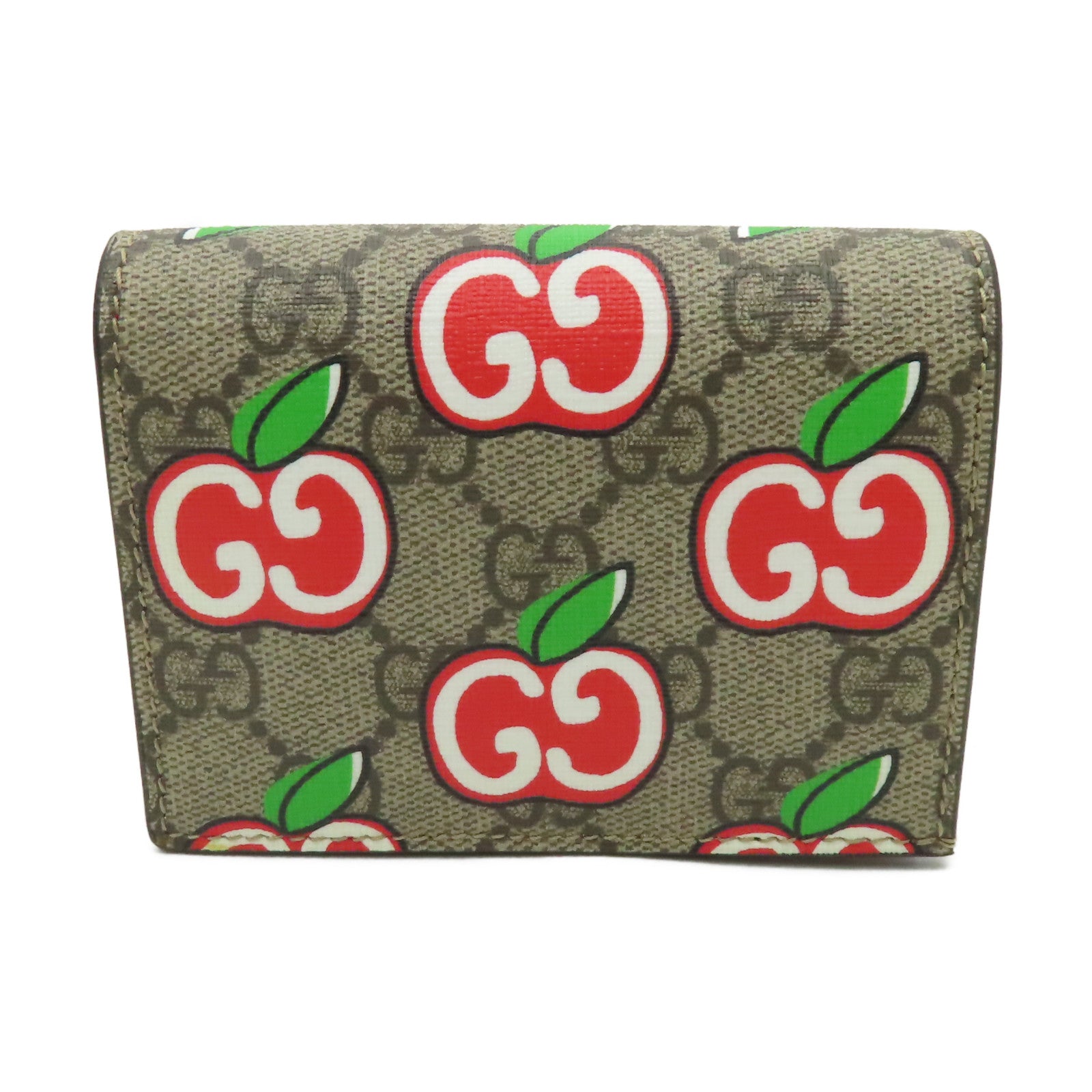 GUCCI 塗層帆布Wallet金扣錢包啡色