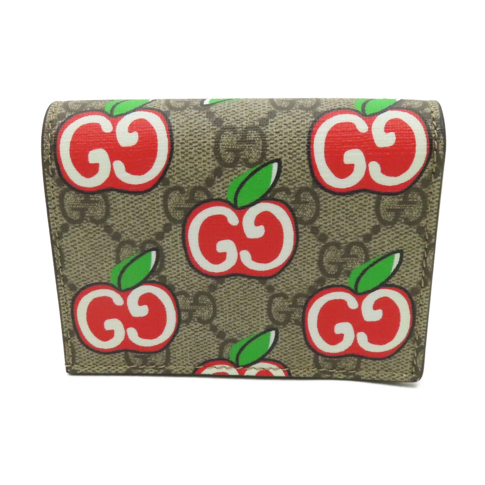 GUCCI 塗層帆布Wallet金扣錢包啡色