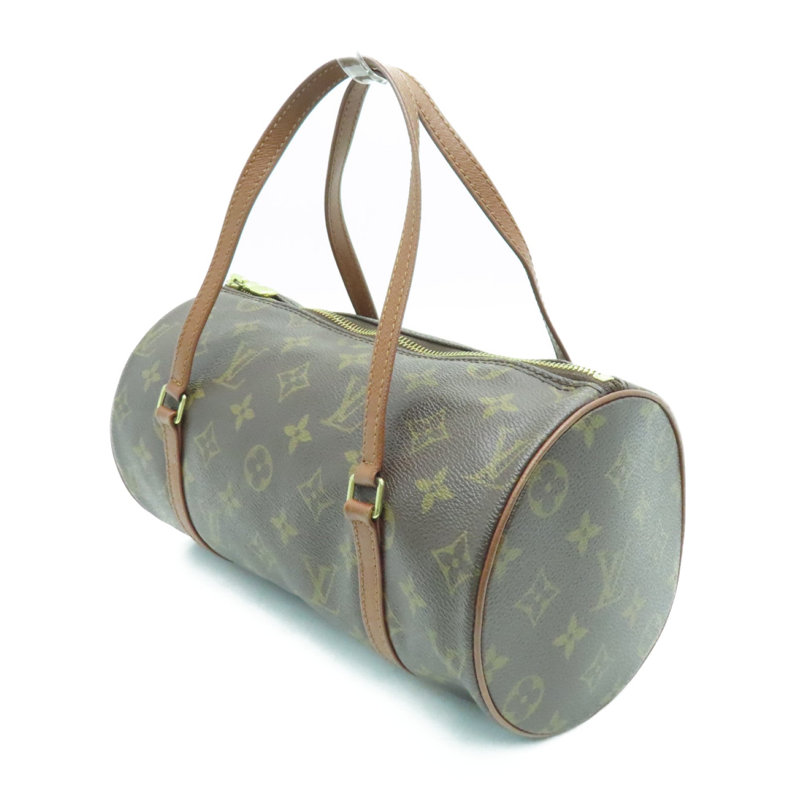 LOUIS VUITTON Monogram Papillon PM金扣肩背袋啡色