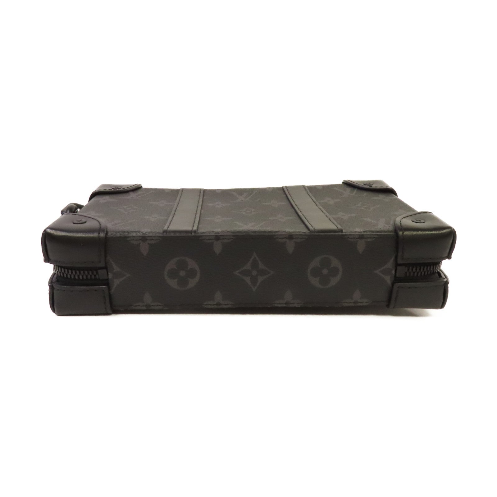 LOUIS VUITTON Monogram Eclipse Soft Trunk Wallet Shoulder Bag錢包肩背袋黑色