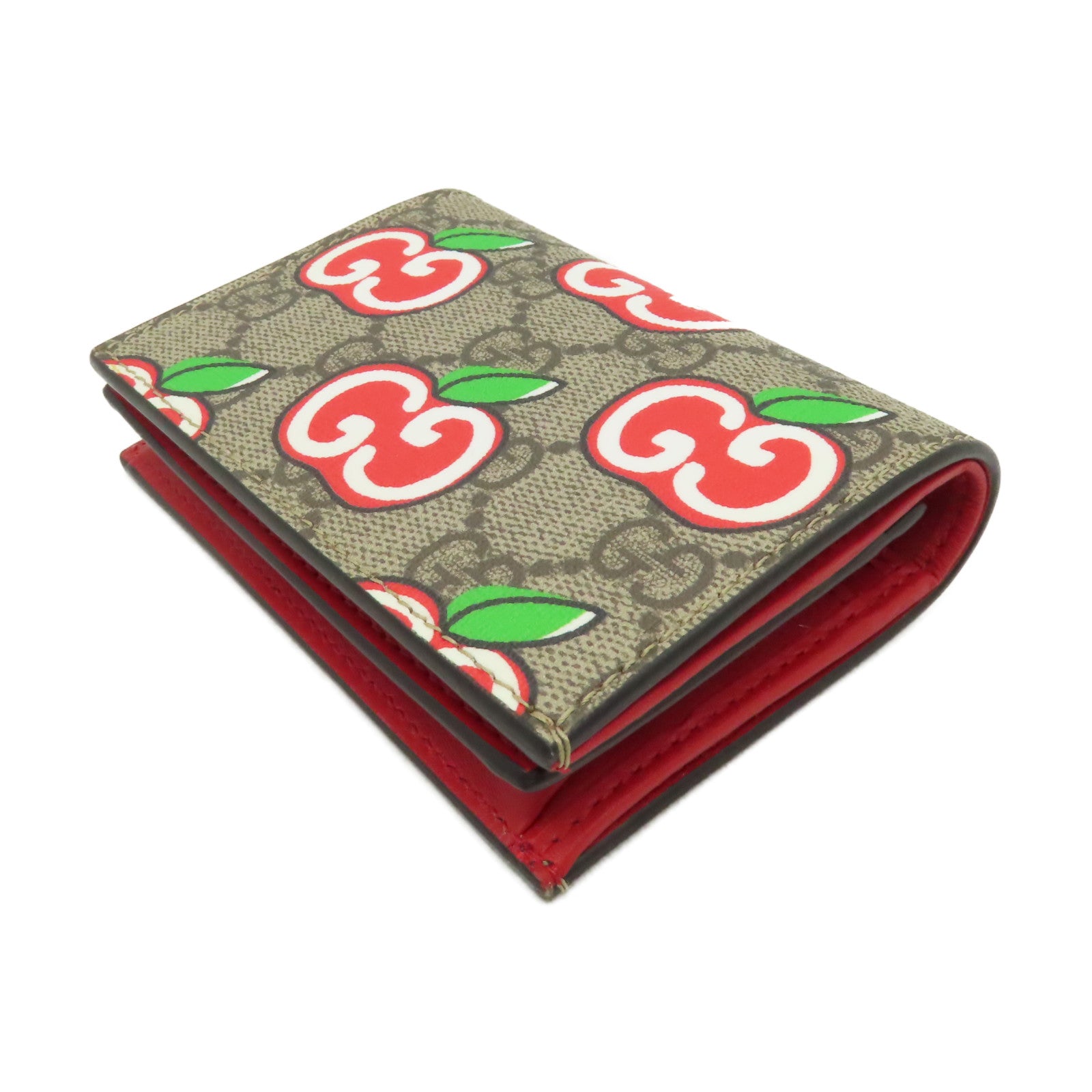 GUCCI 塗層帆布Wallet金扣錢包啡色