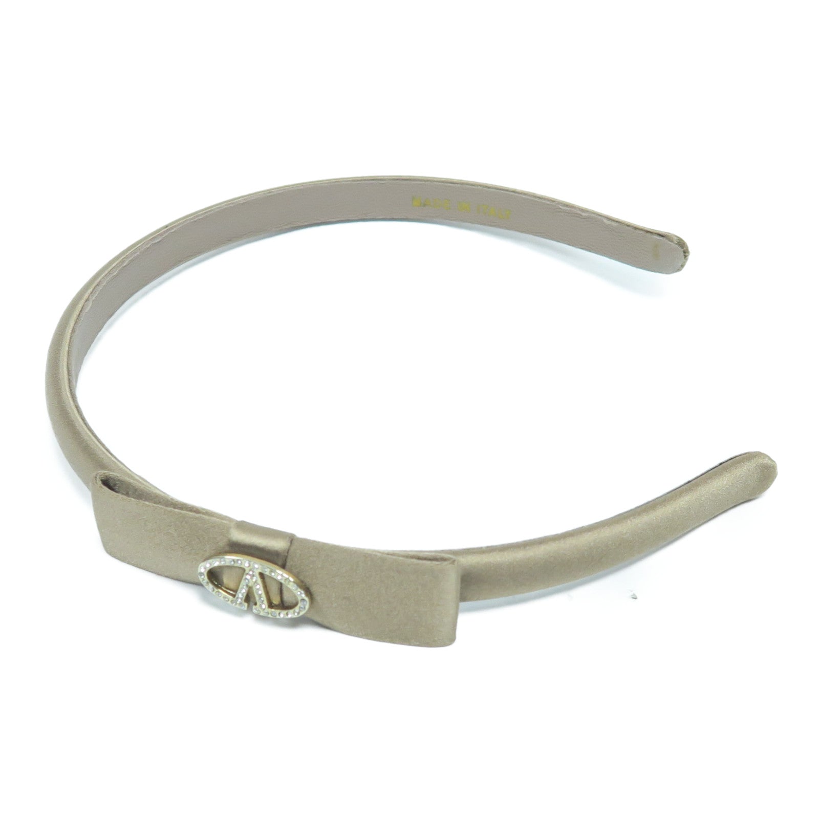Valentino 牛皮皮革Headband頭箍金色