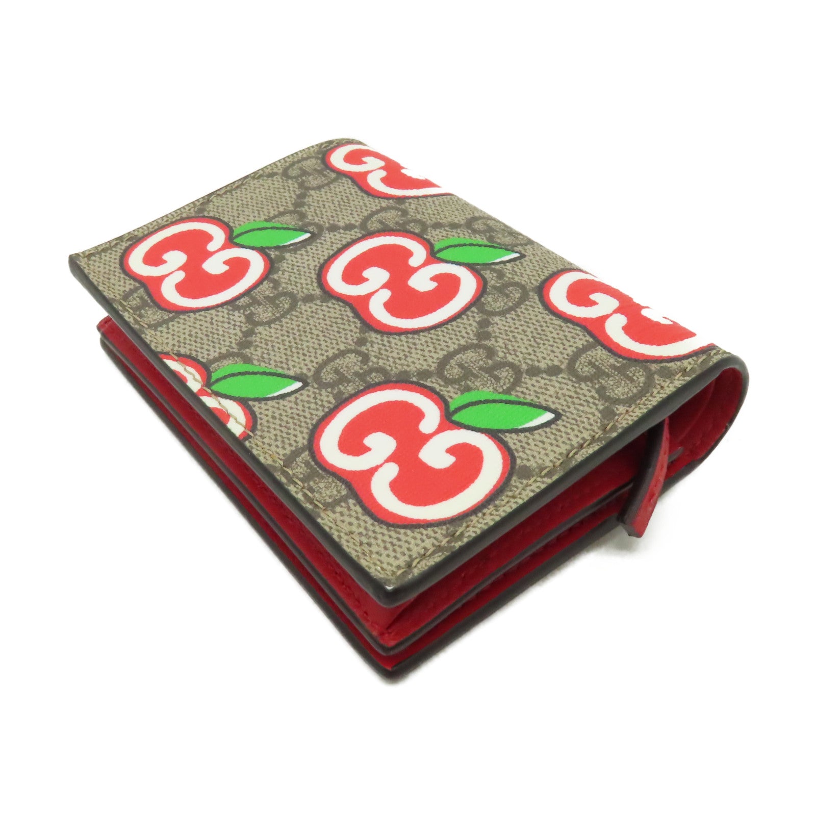 GUCCI 塗層帆布Wallet金扣錢包啡色
