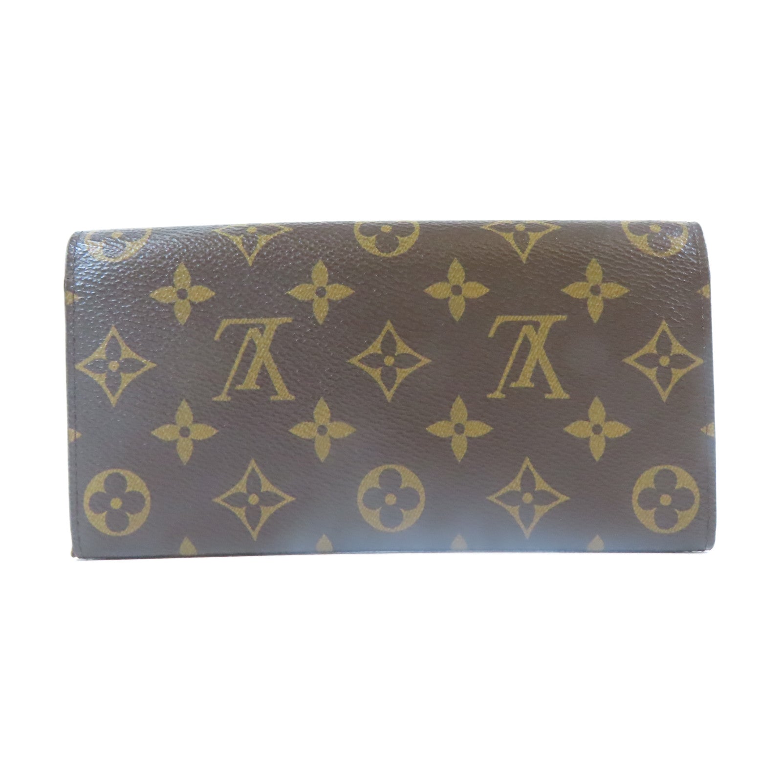 LOUIS VUITTON Monogram Emilie Wallet金扣長錢包啡色