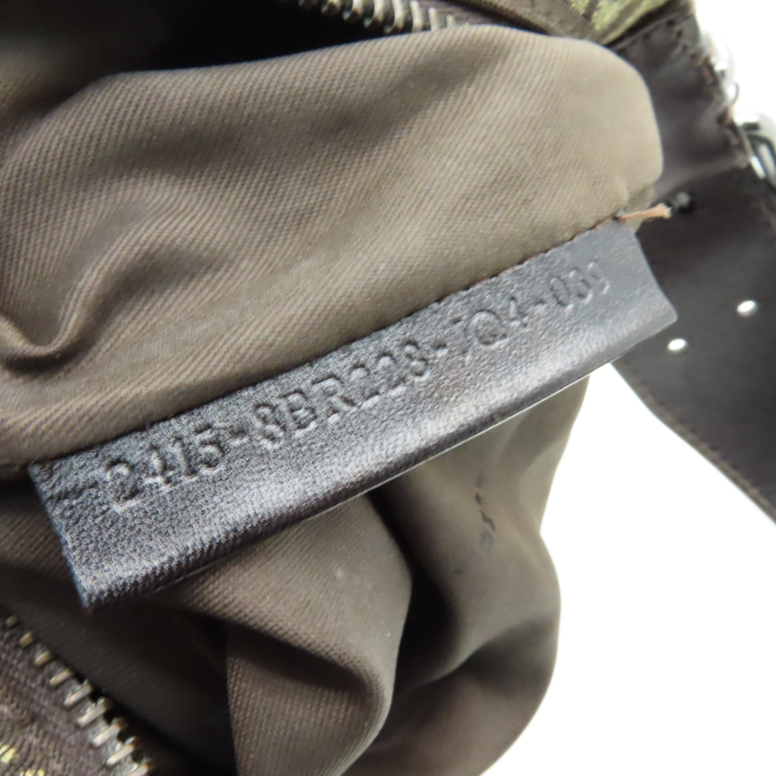 FENDI 帆布Shoulder Bag銀扣肩背袋啡色
