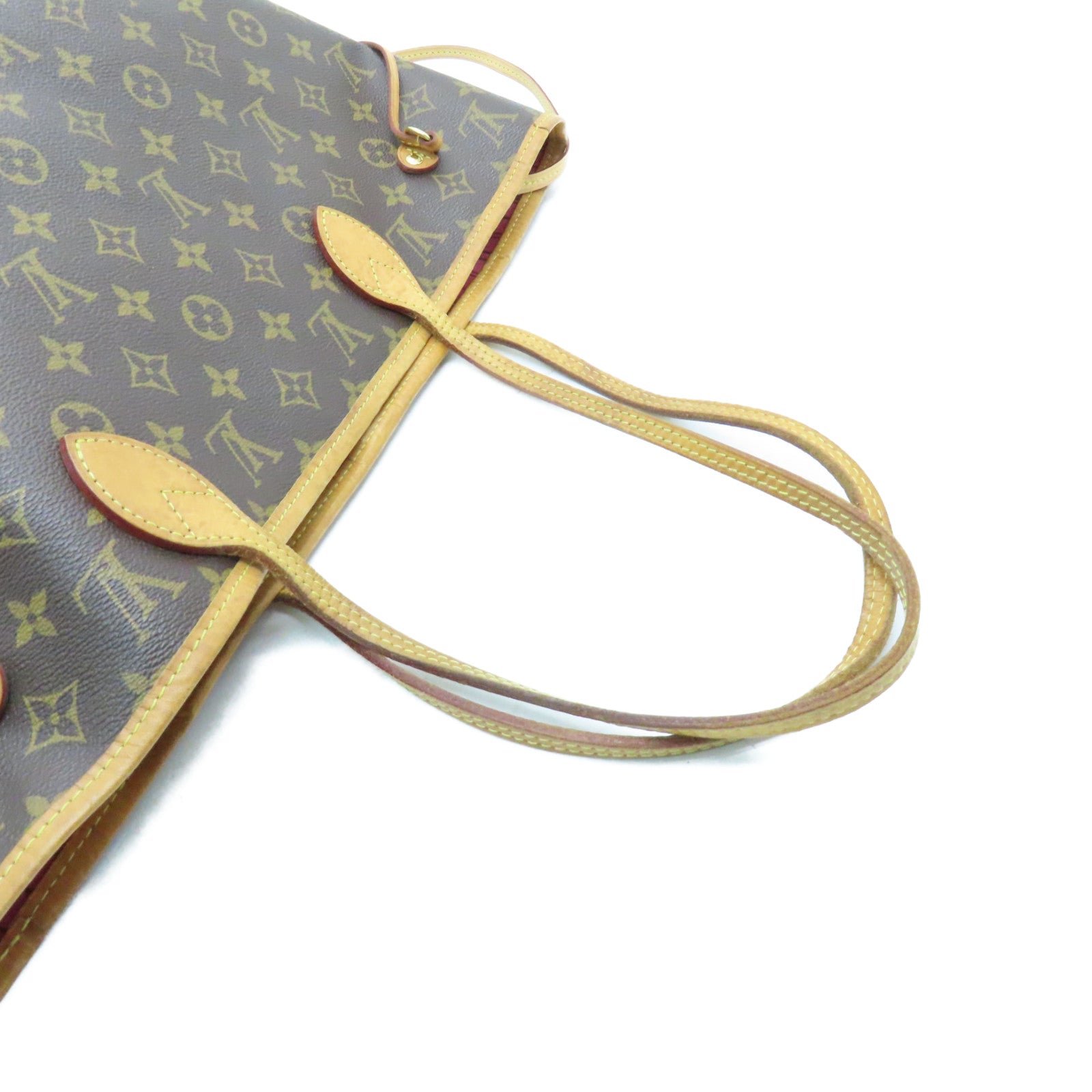 LOUIS VUITTON Monogram Neverfull MM Tote Bag肩背袋啡色