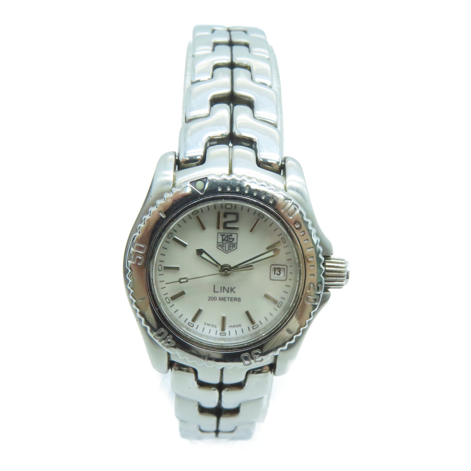 TAG HEUER [Sharp Discount] Tag Heuer Link Stainless Steel Quartz Watch Shell Color