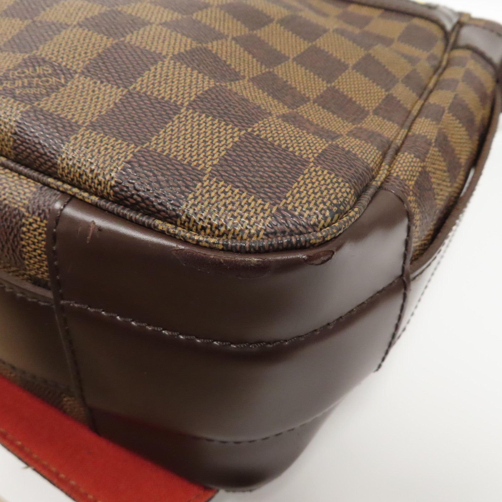 LOUIS VUITTON Damier Bastille金扣肩背袋啡色