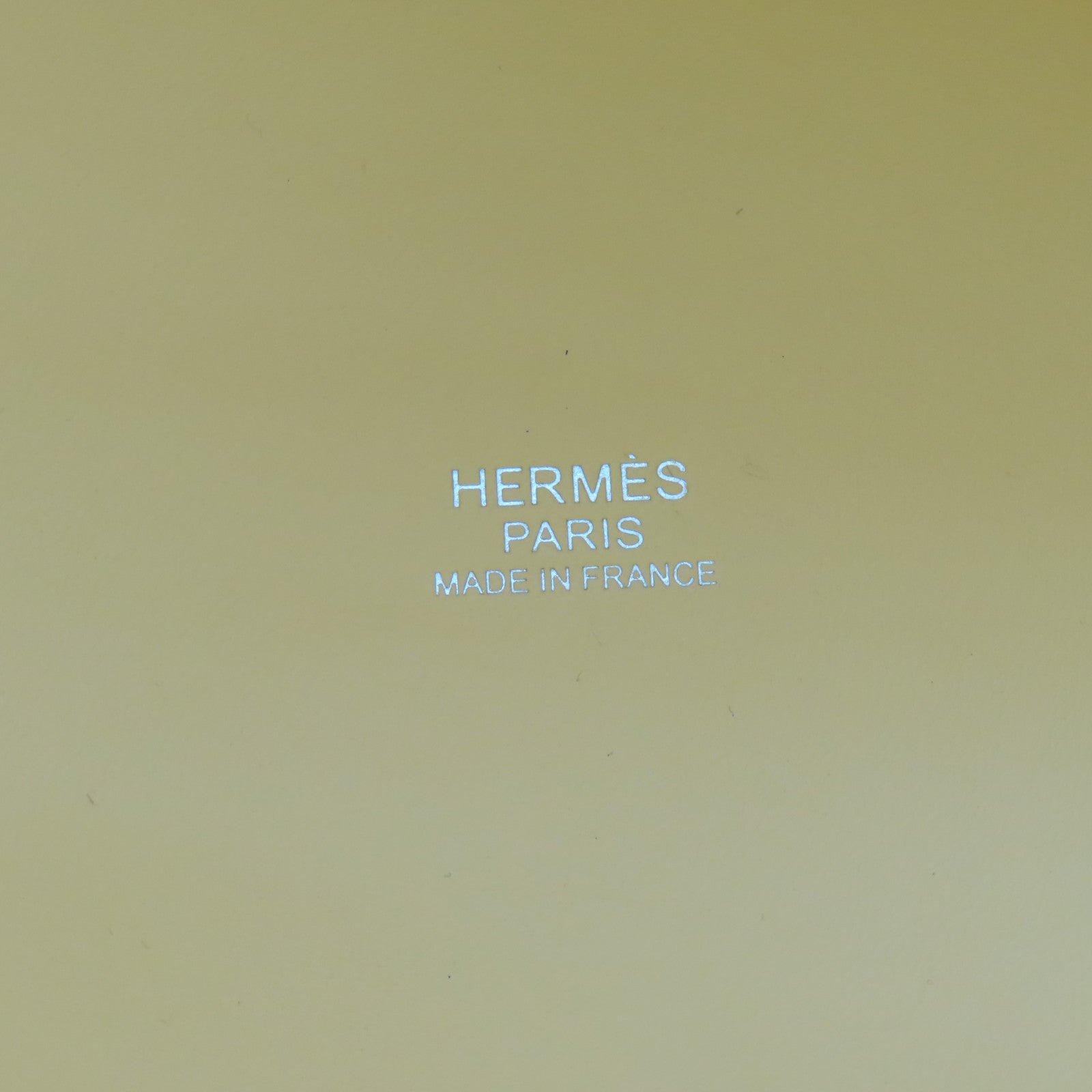 HERMES 帆布/牛皮皮革Picotin Cargo PM Hand Bag銀扣手挽袋檸檬色/白色