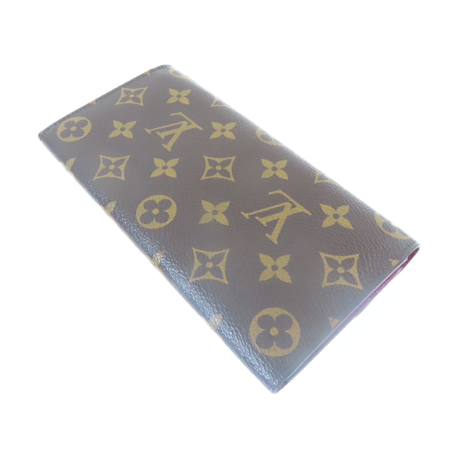 LOUIS VUITTON Monogram Emilie Wallet金扣長錢包啡色