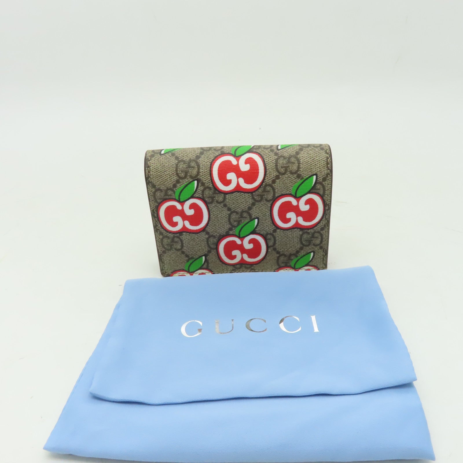 GUCCI 塗層帆布Wallet金扣錢包啡色