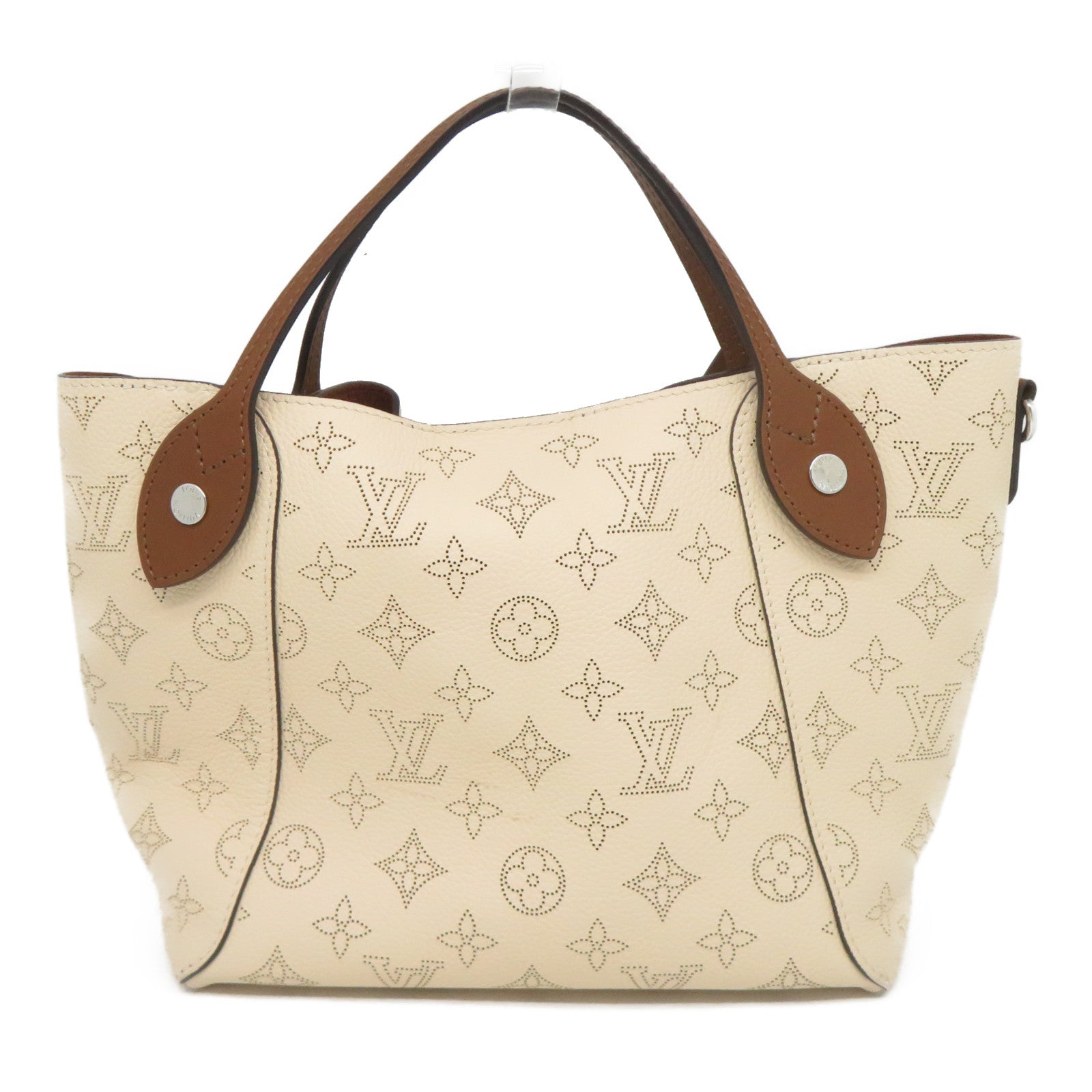 LOUIS VUITTON Mahina Hina PM銀扣手挽肩背兩用袋米色/啡色