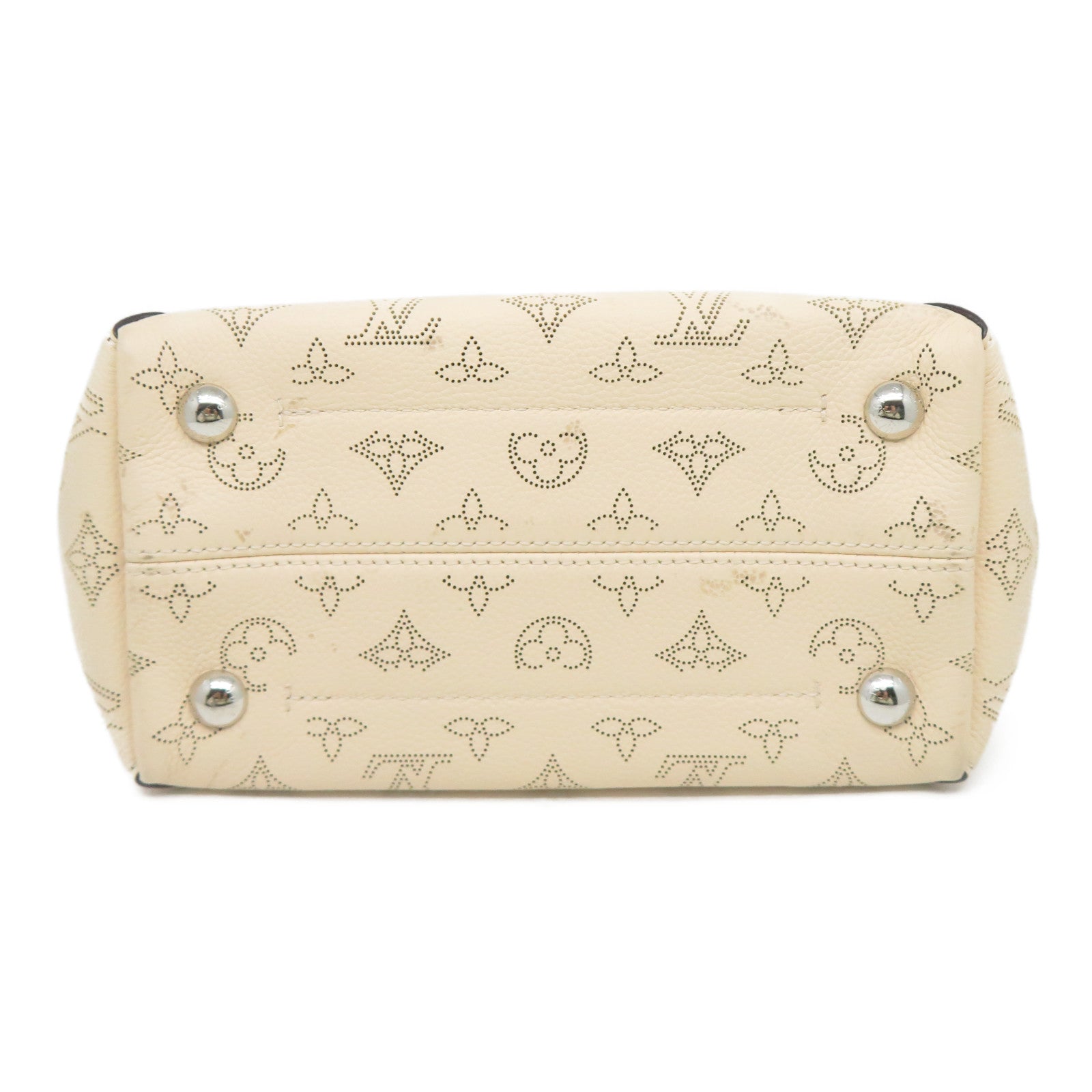 LOUIS VUITTON Mahina Hina PM銀扣手挽肩背兩用袋米色/啡色