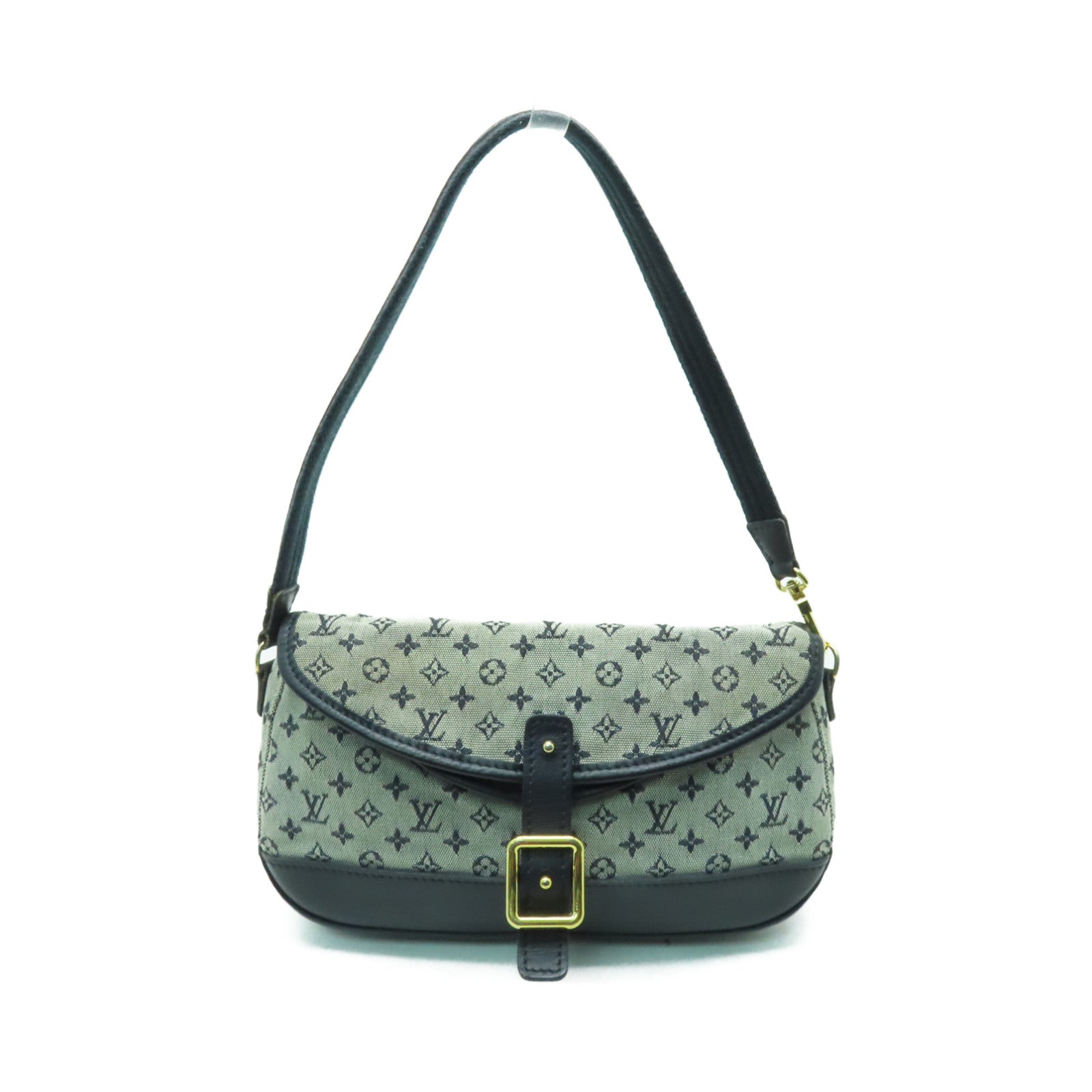 LOUIS VUITTON Monogram Mini Marjorie金扣肩背袋藍色