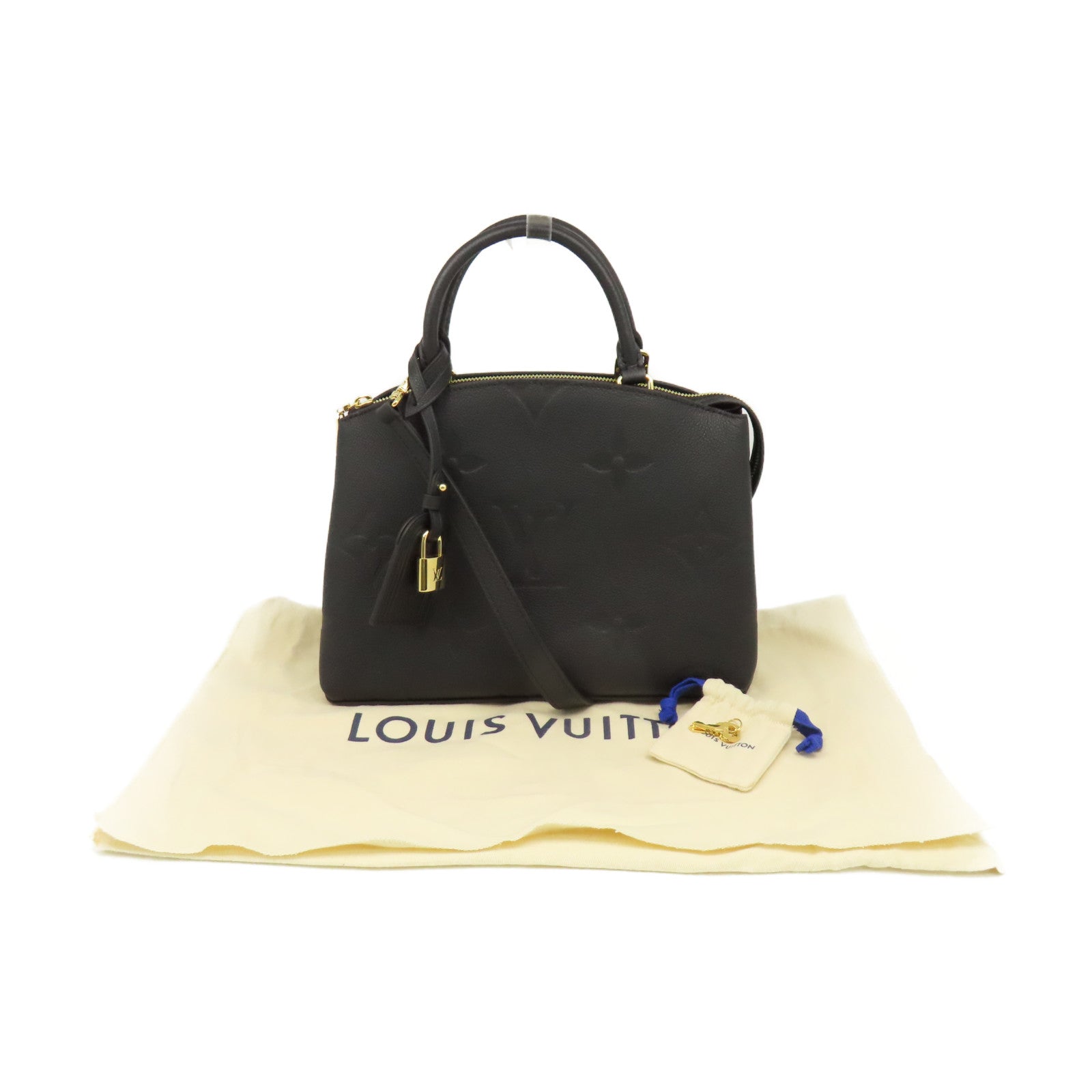 LOUIS VUITTON Monogram Empreinte Petit Palais 2Way Shoulder Bag金扣手挽肩背兩用袋黑色