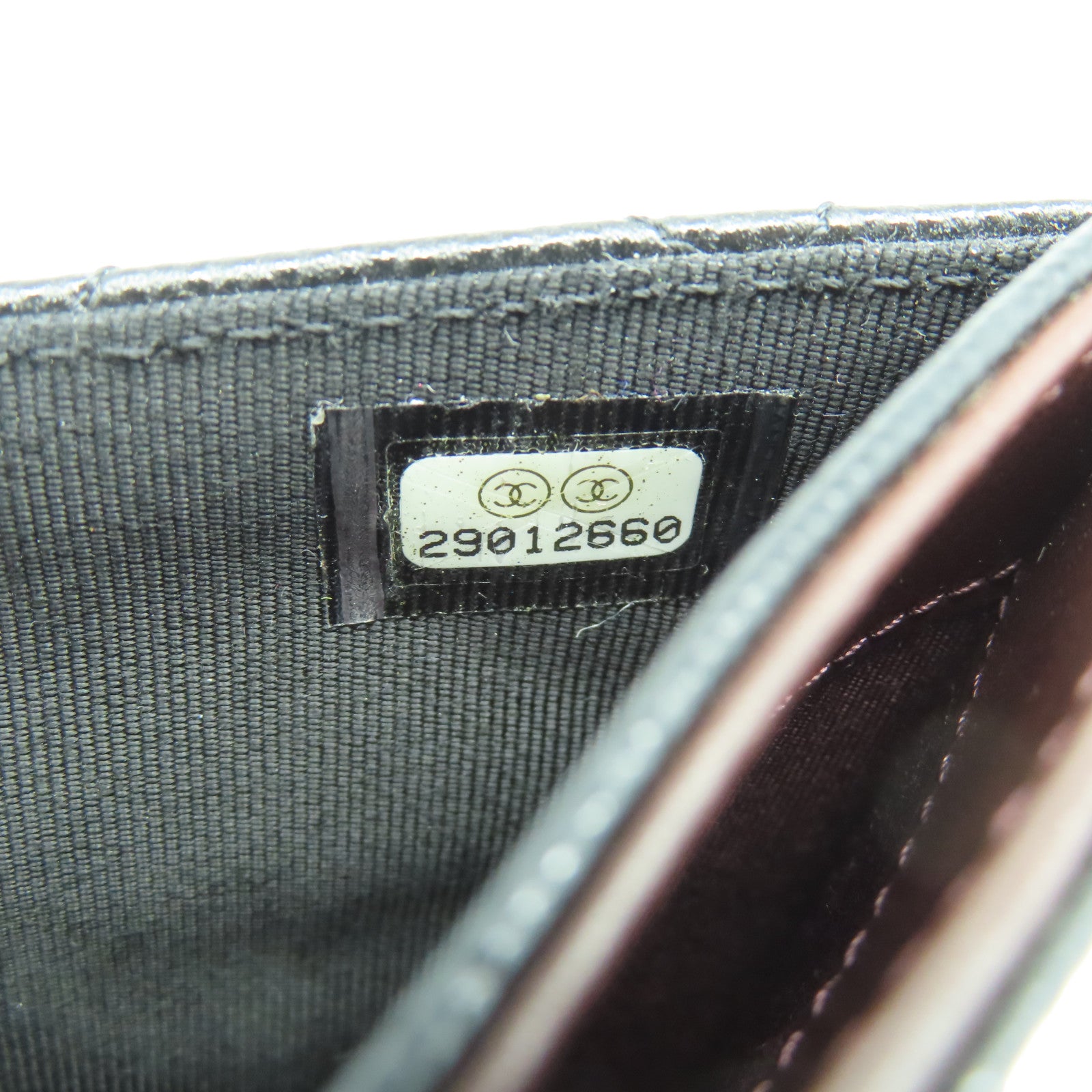 CHANEL 菱格Caviar皮革Wallet銀扣長錢包黑色