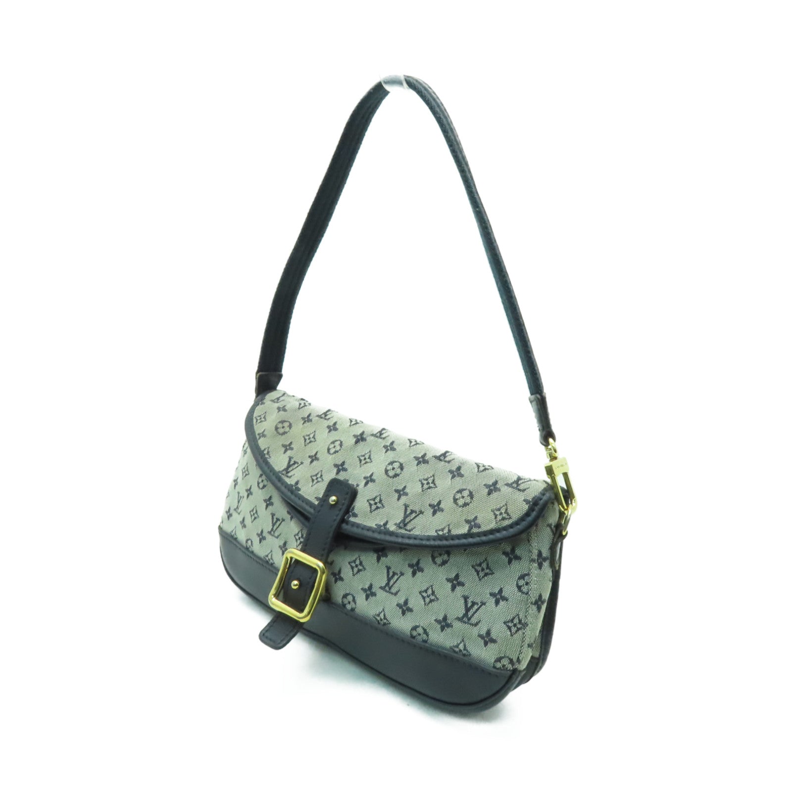 LOUIS VUITTON Monogram Mini Marjorie金扣肩背袋藍色