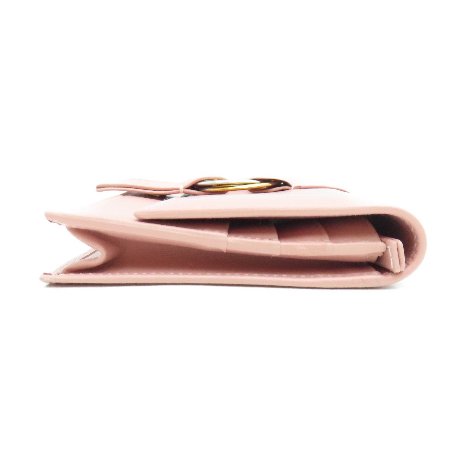 CARTIER 牛皮皮革Long Wallet金扣长钱包粉红色