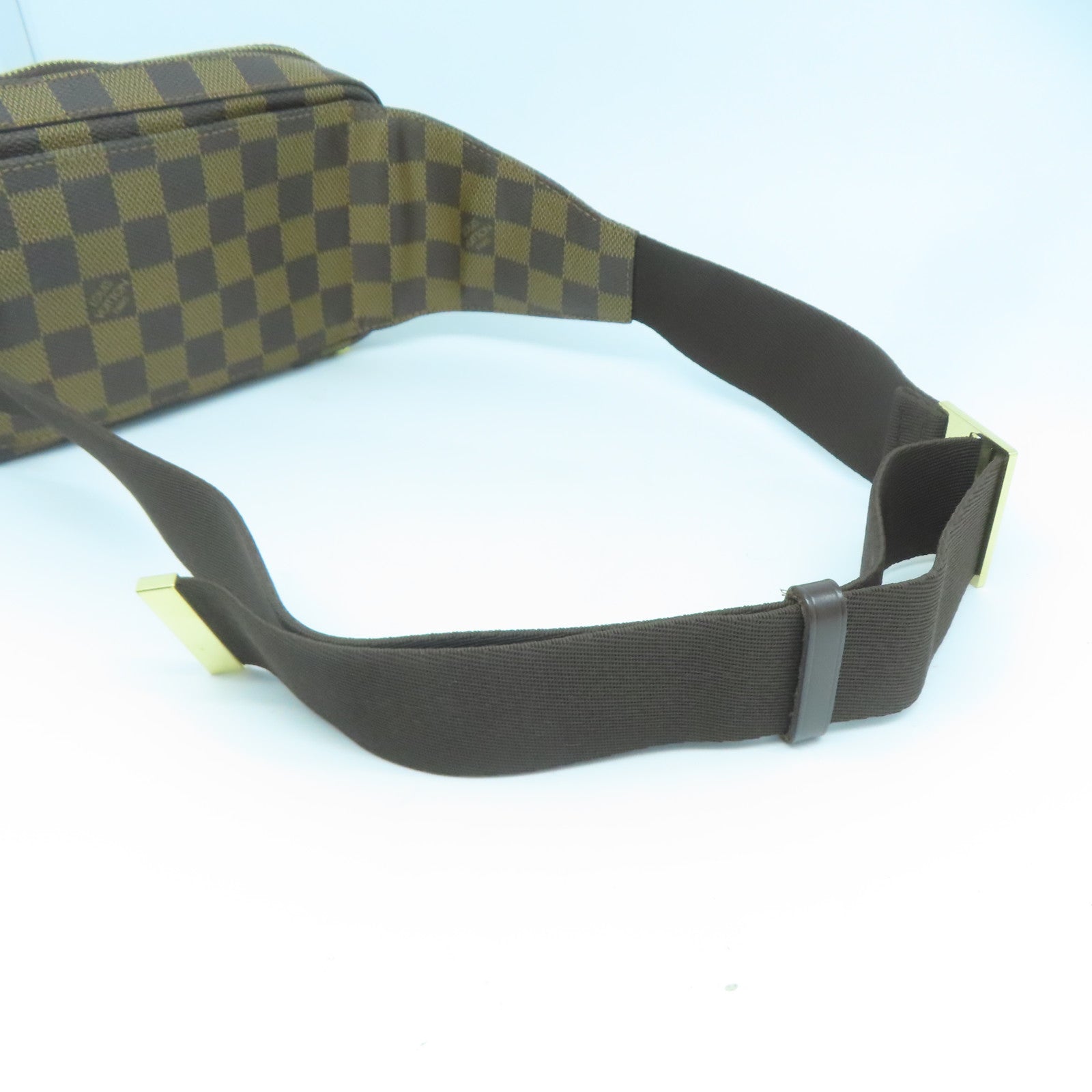LOUIS VUITTON Damier Geronimos金扣腰包啡色