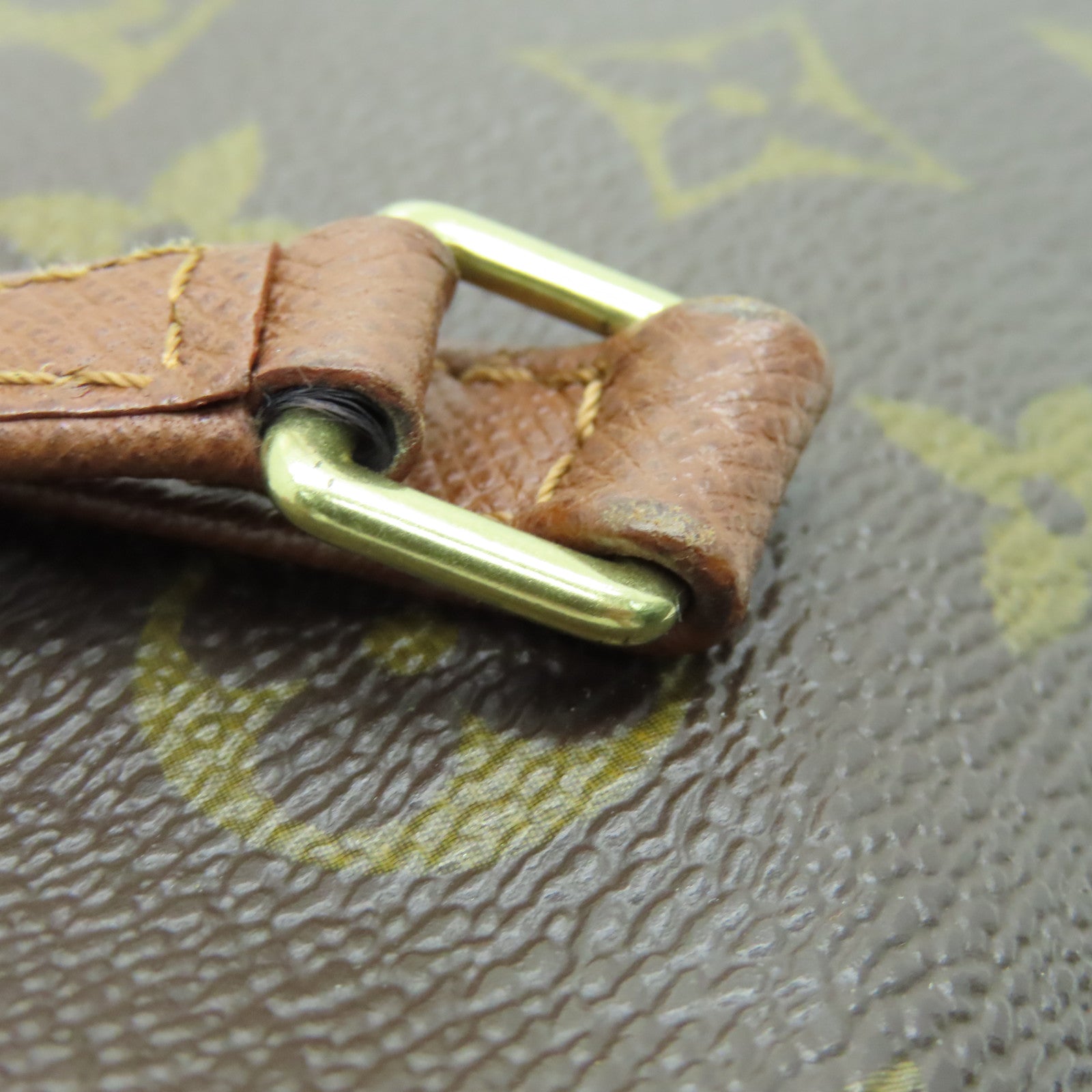 LOUIS VUITTON Monogram Papillon PM金扣肩背袋啡色