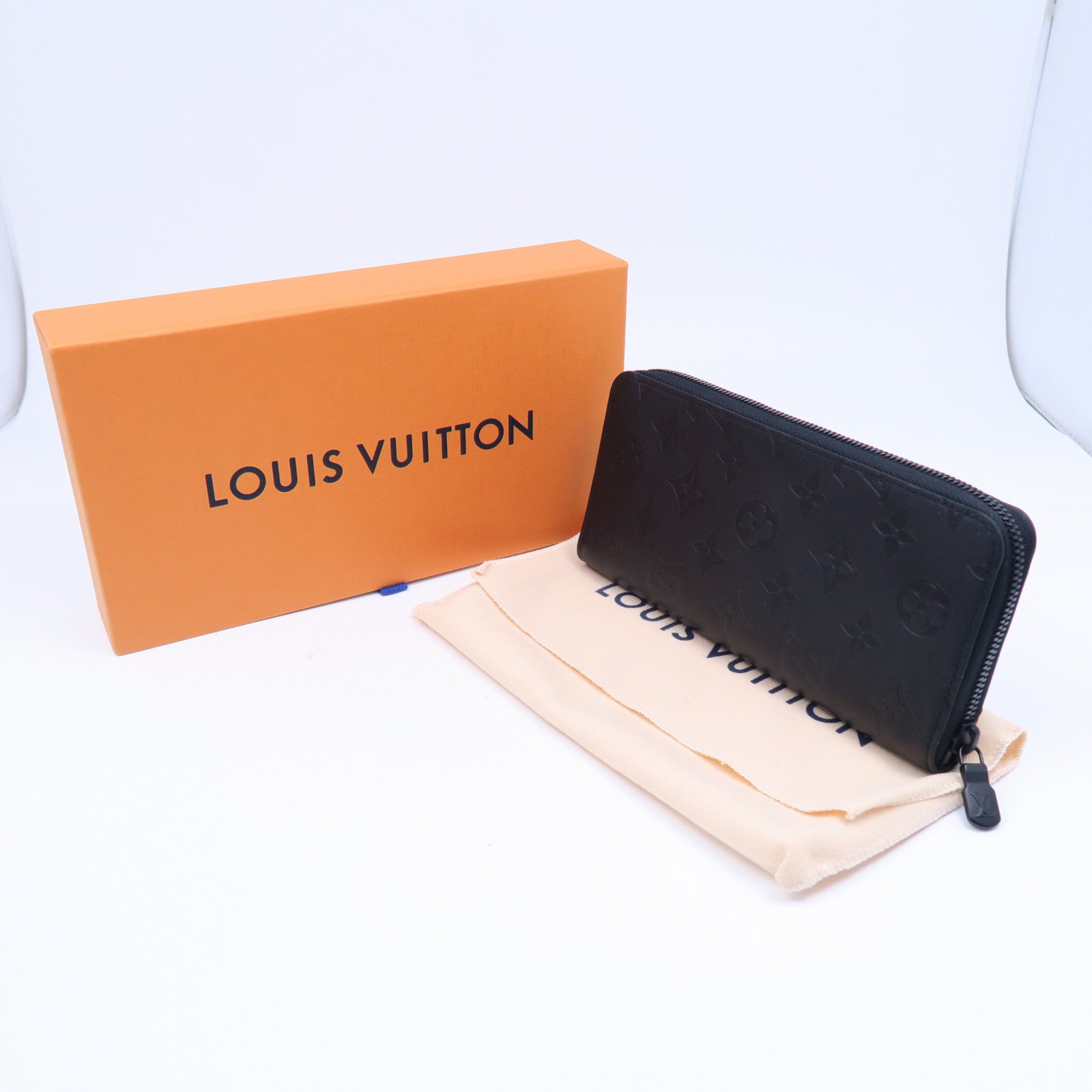 LOUIS VUITTON 【激減優惠】Monogram Shadow Zippy Wallet Vertical長錢包黑色