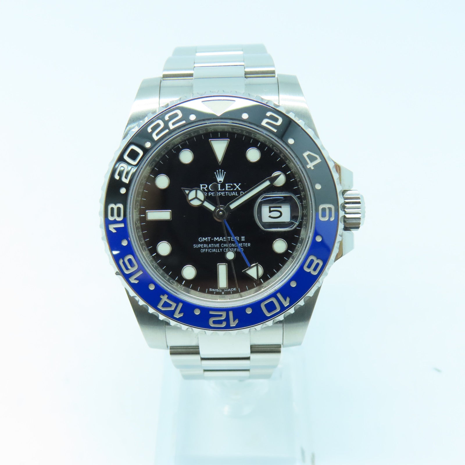 ROLEX GMT Master II 不鏽鋼自動手錶黑色