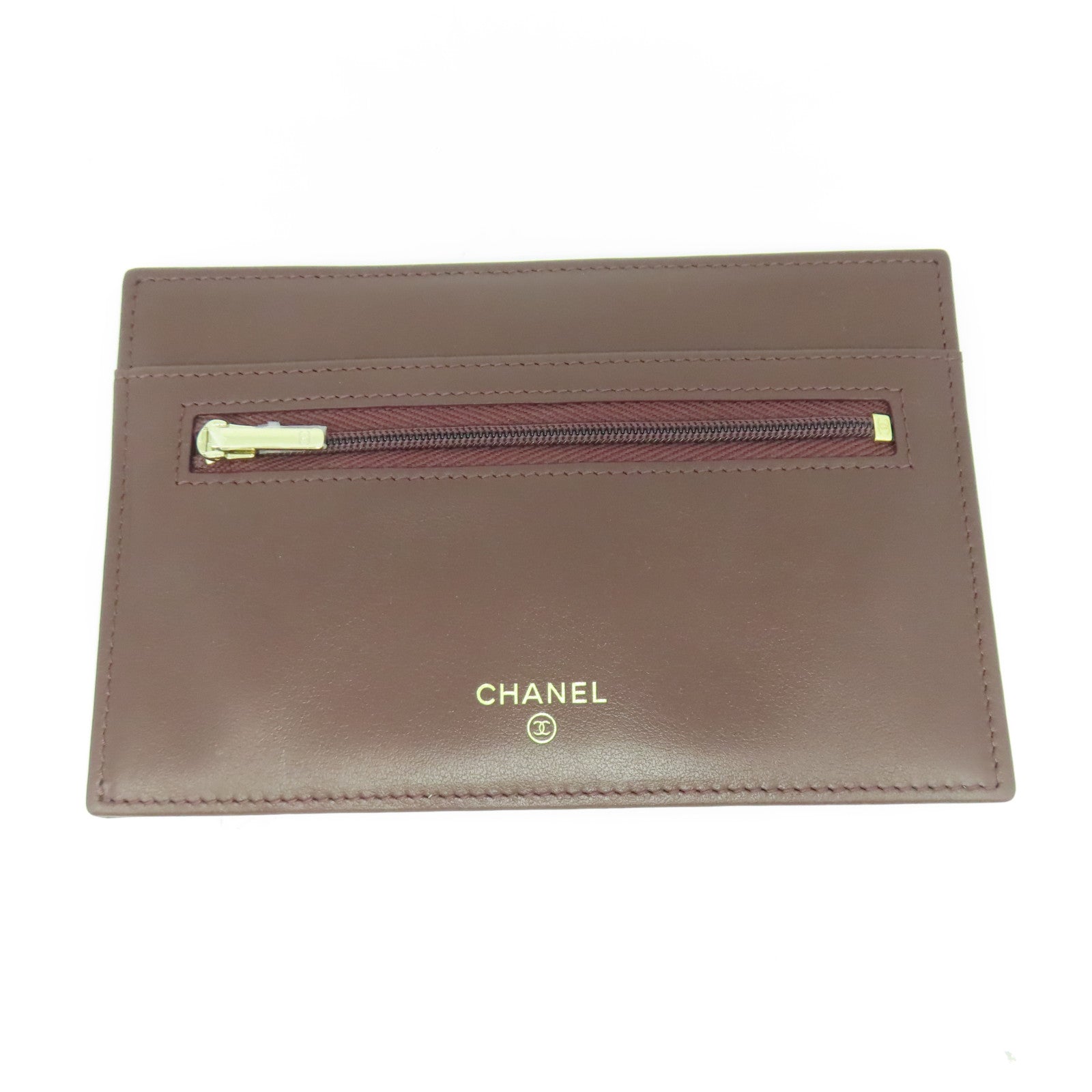 CHANEL 菱格Caviar皮革Wallet銀扣長錢包黑色