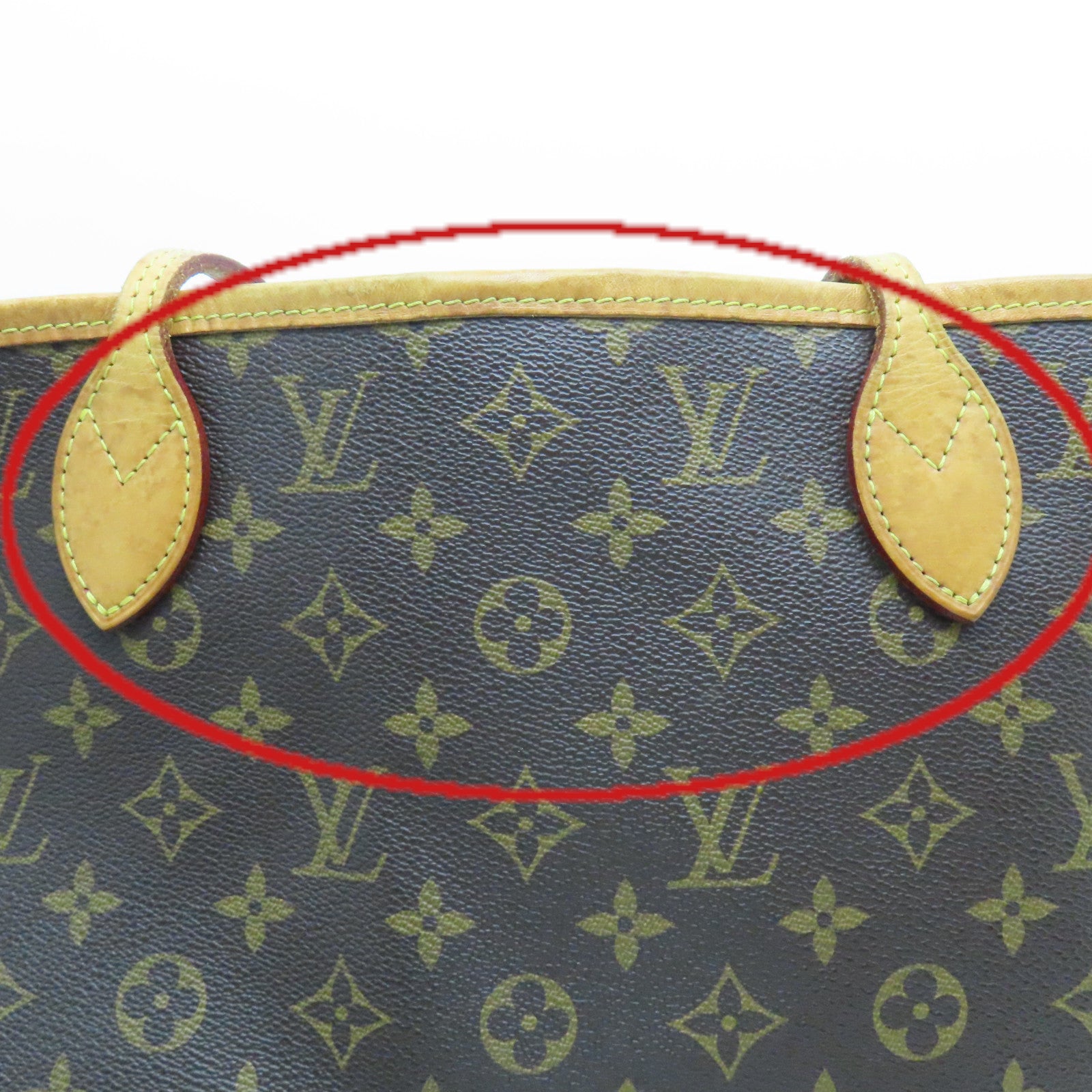 LOUIS VUITTON Monogram Neverfull MM Tote Bag肩背袋啡色