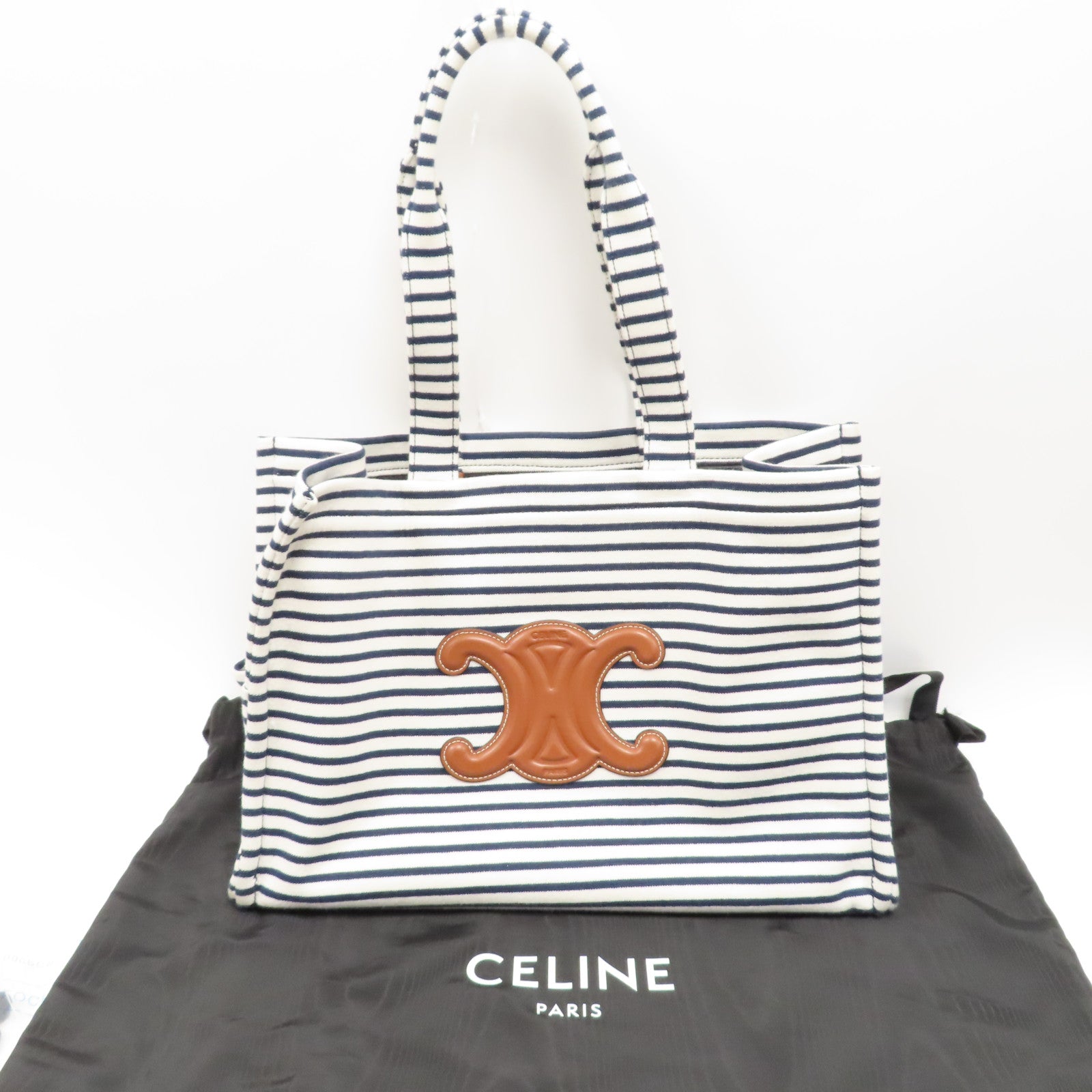 CELINE 帆布Tote Bag手挽袋藍色/白色