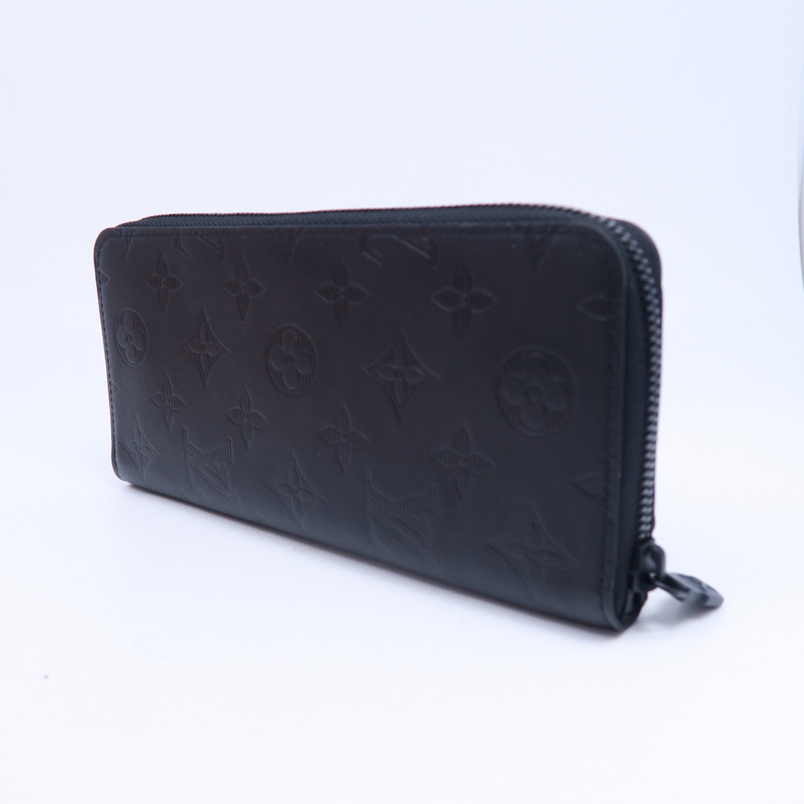 LOUIS VUITTON 【激減優惠】Monogram Shadow Zippy Wallet Vertical長錢包黑色