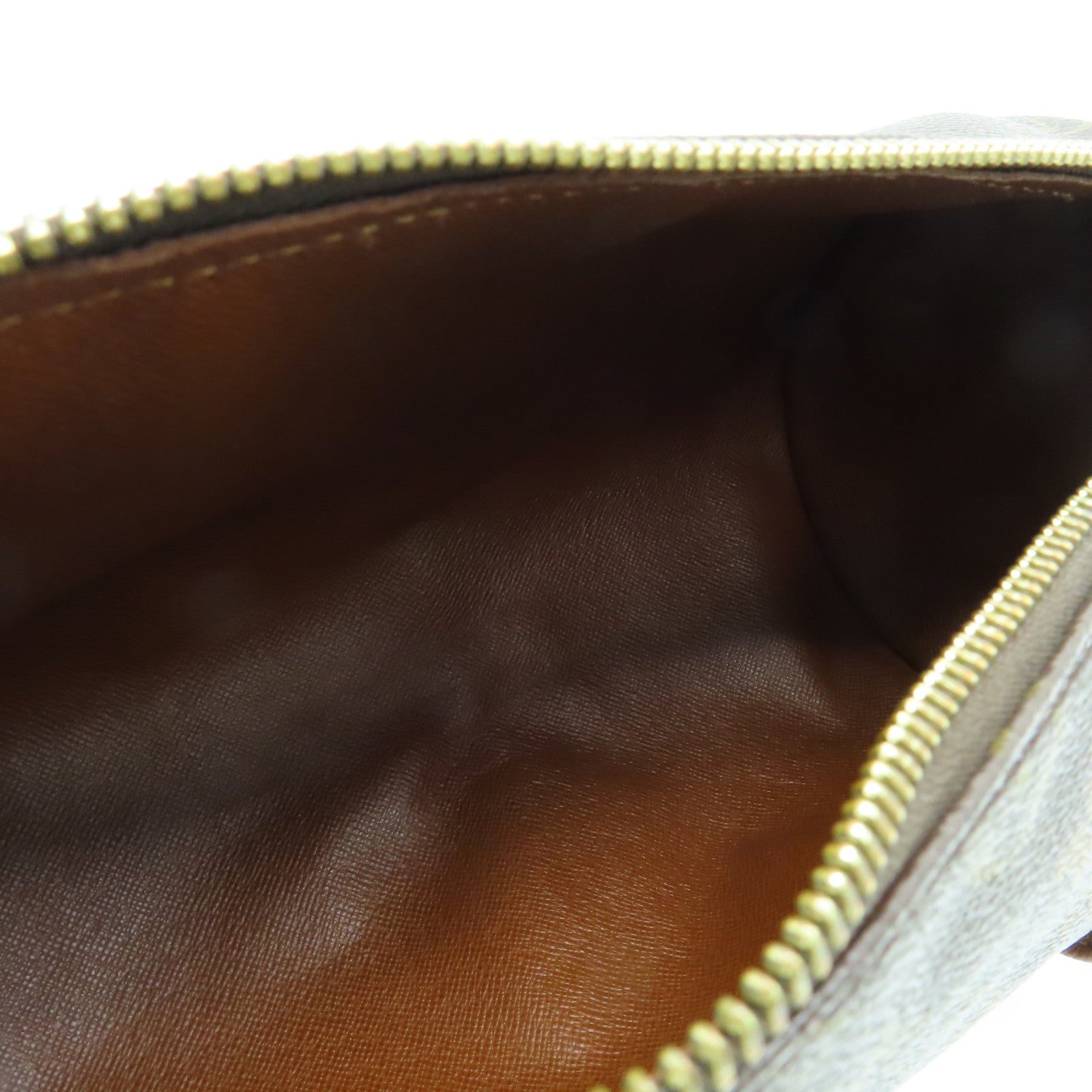 LOUIS VUITTON Monogram Papillon PM金扣肩背袋啡色