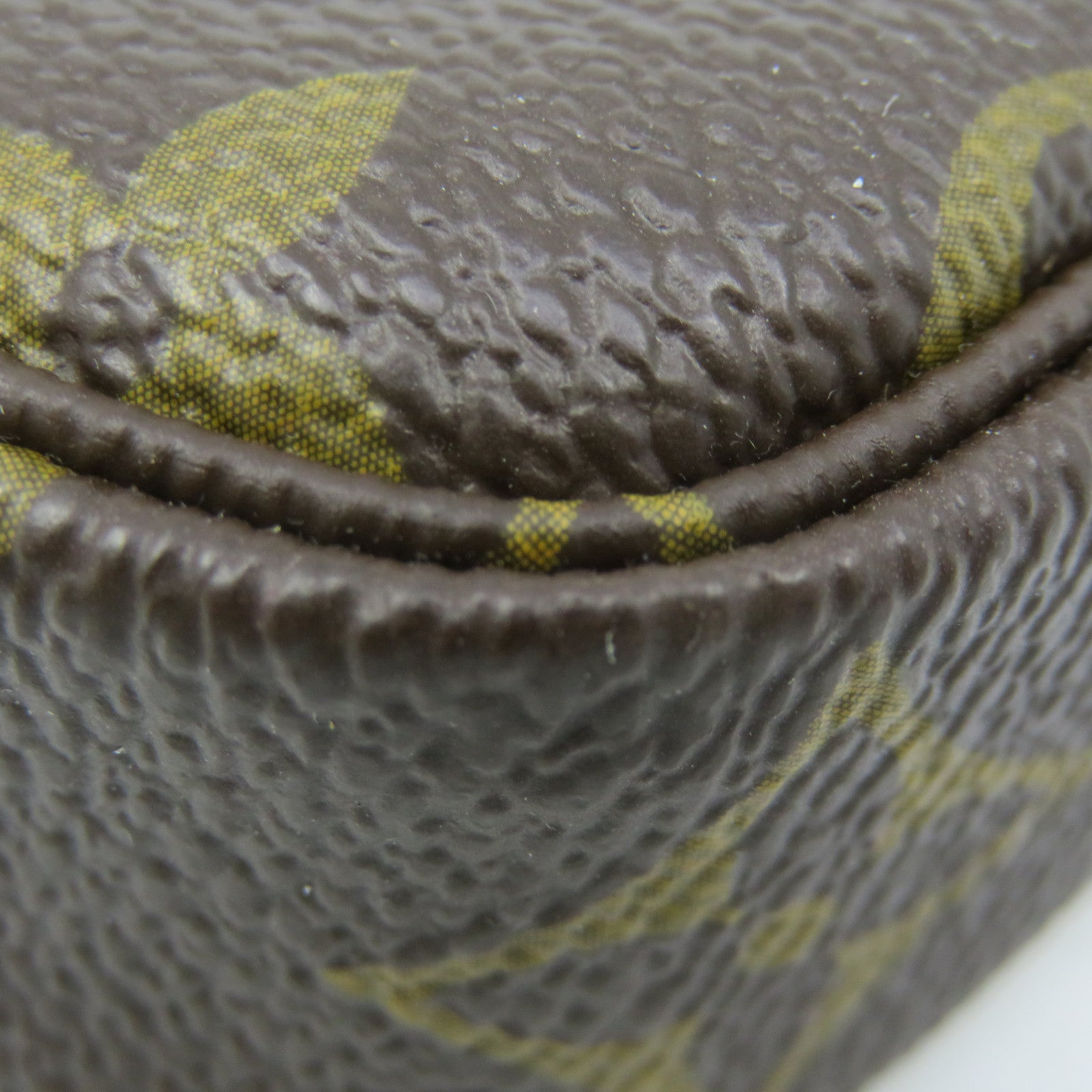 LOUIS VUITTON Monogram Mini Pochette Accessoires Pouch Brown