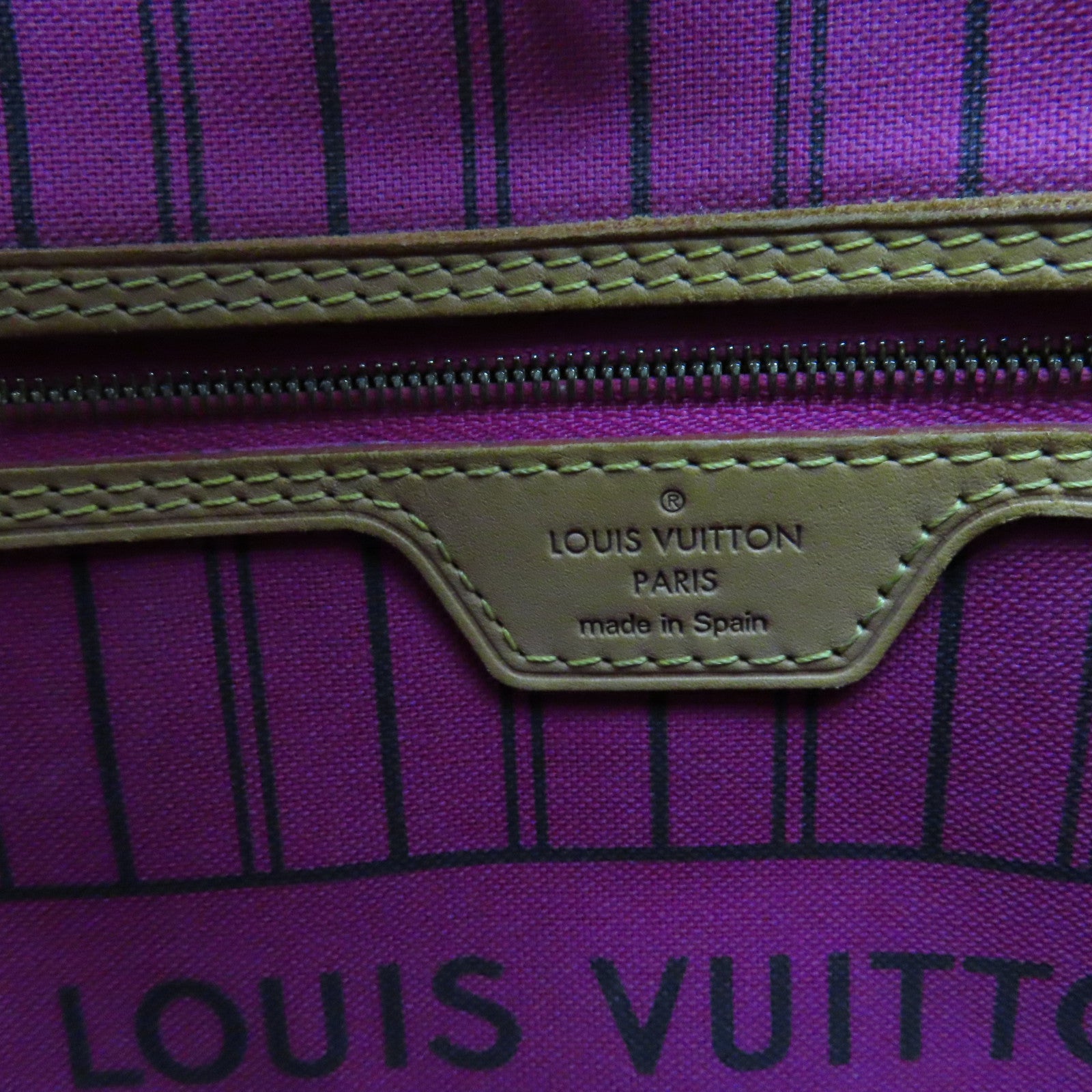 LOUIS VUITTON Monogram Neverfull MM Tote Bag肩背袋啡色