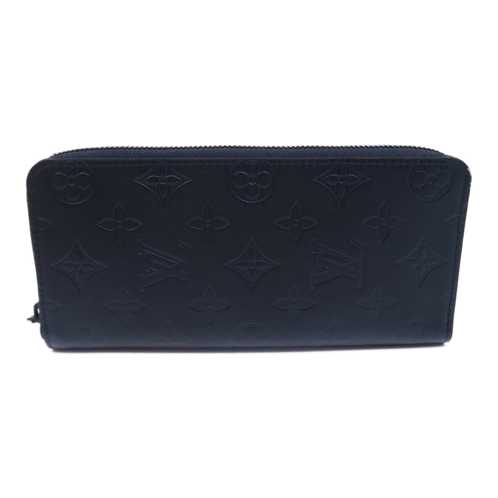 LOUIS VUITTON 【激減優惠】Monogram Shadow Zippy Wallet Vertical長錢包黑色