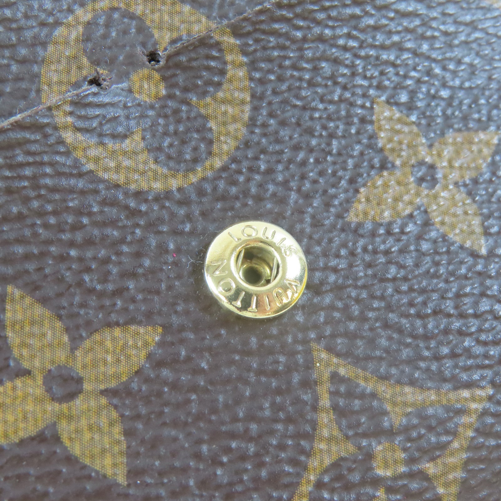 LOUIS VUITTON Monogram Emilie Wallet金扣長錢包啡色