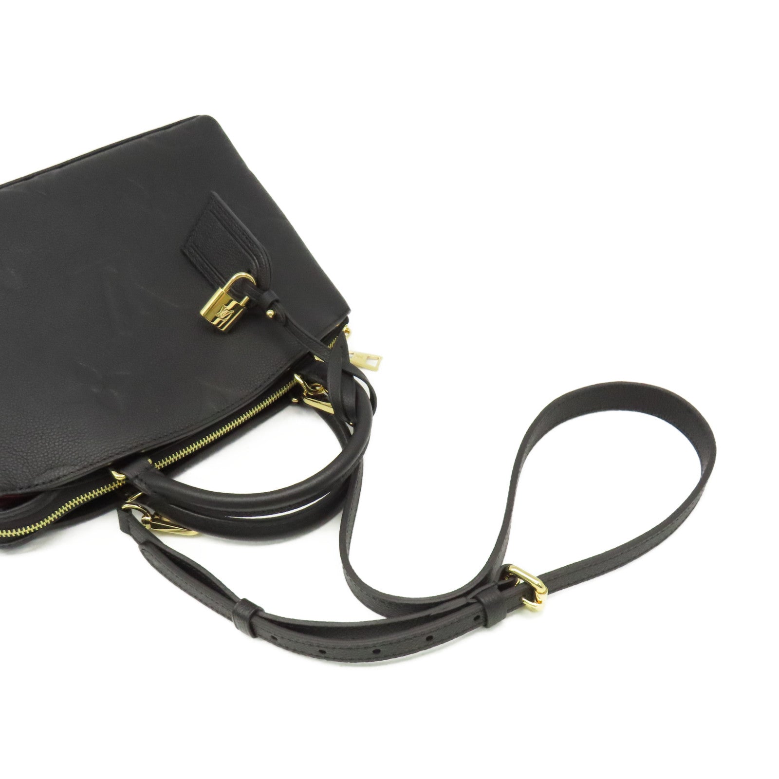 LOUIS VUITTON Monogram Empreinte Petit Palais 2Way Shoulder Bag金扣手挽肩背兩用袋黑色