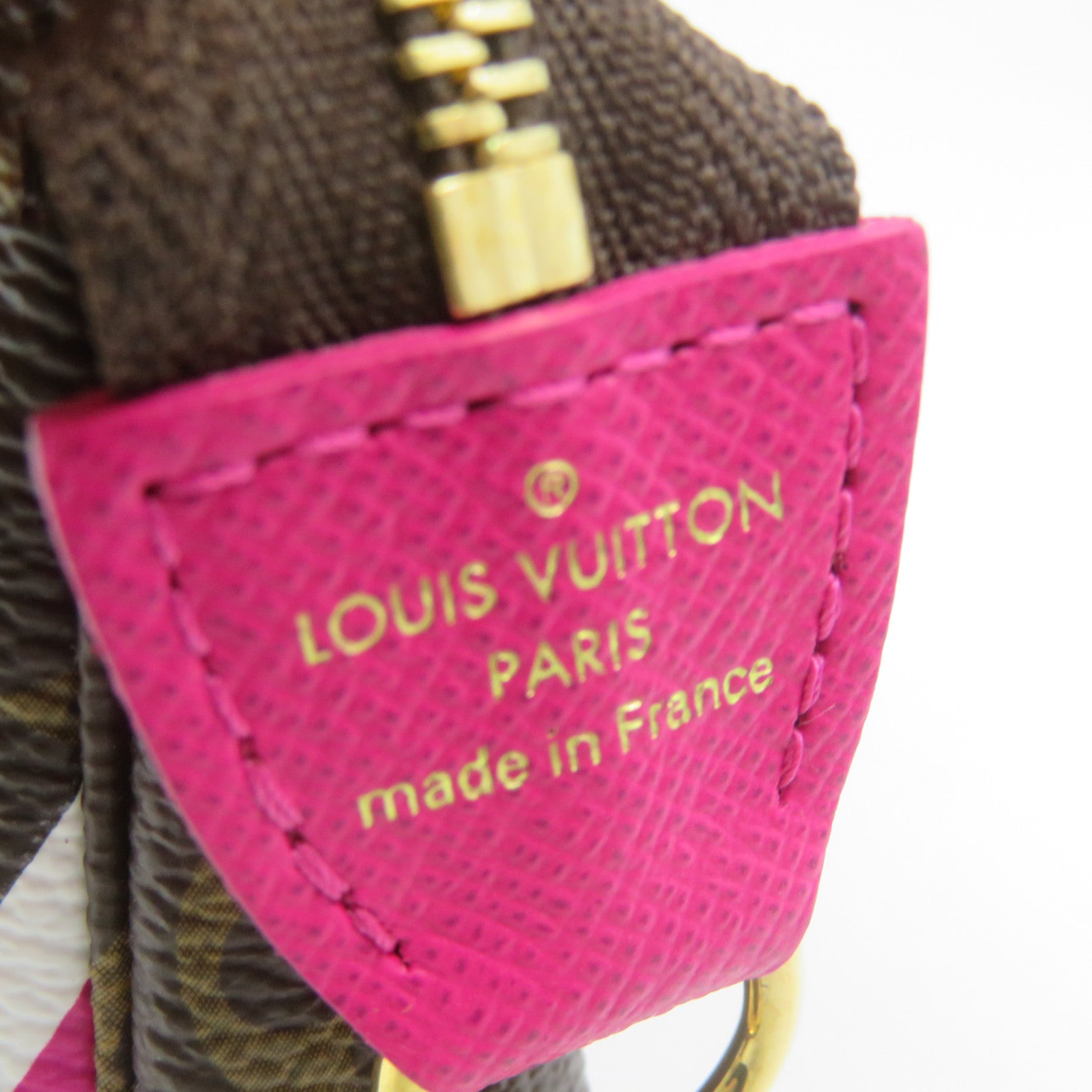 LOUIS VUITTON Monogram Mini Pochette Accessoires Pouch Brown