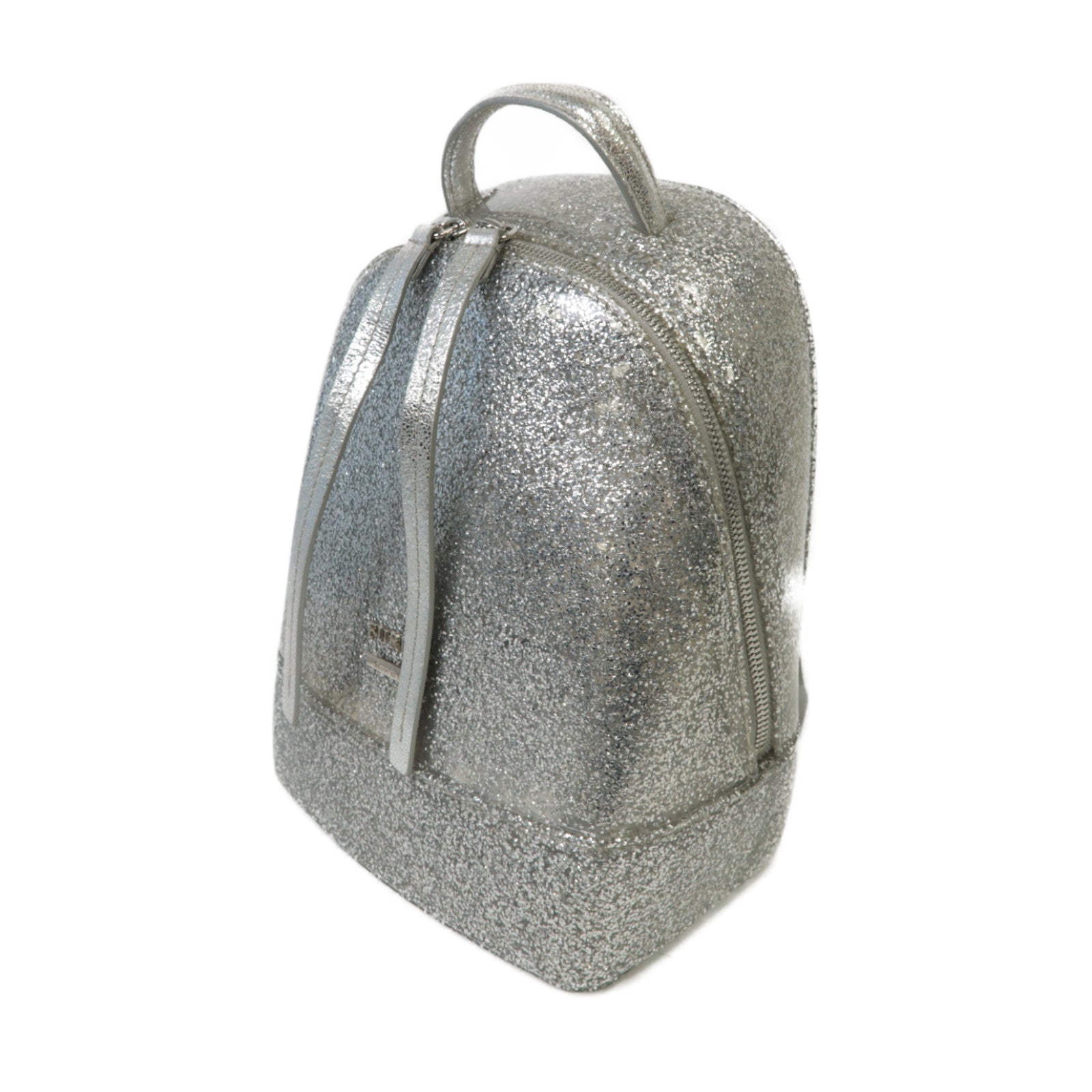 Furla PVC Backpack銀扣背包銀色