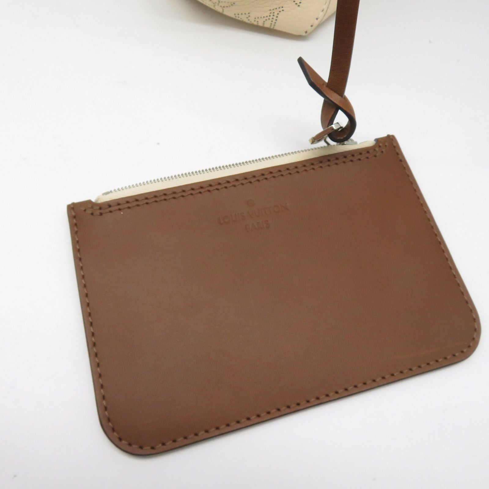 LOUIS VUITTON Mahina Hina PM銀扣手挽肩背兩用袋米色/啡色